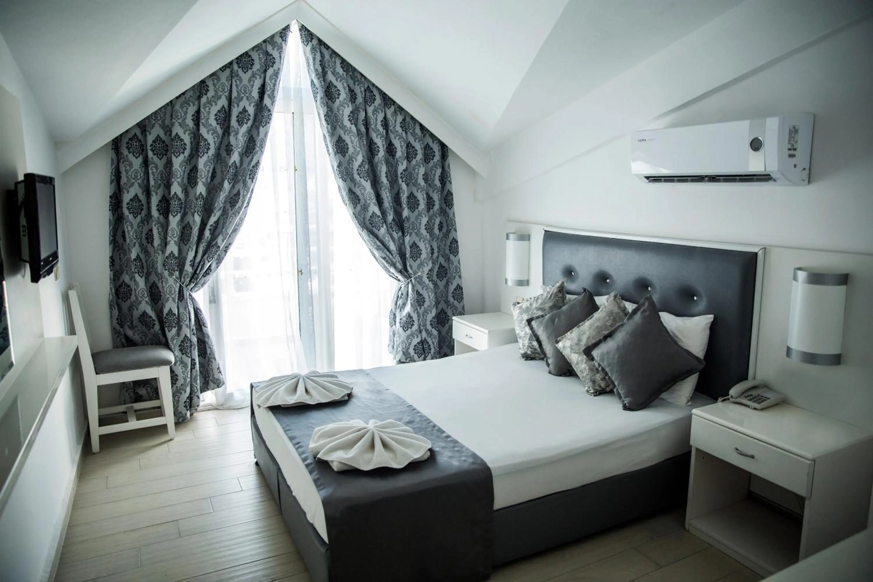 Bed in Halıcı Hotel Marmaris