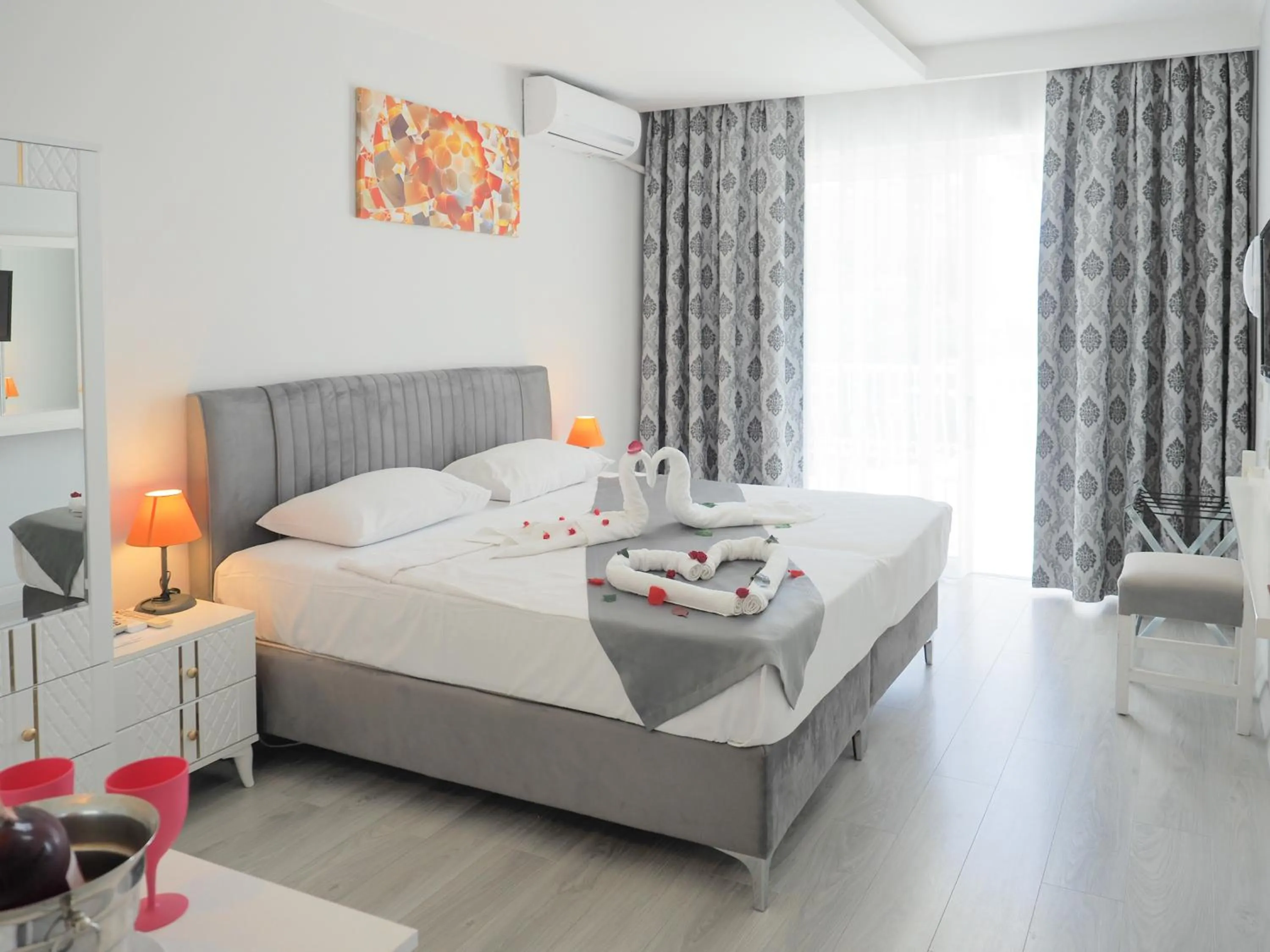 Bed in Halıcı Hotel Marmaris