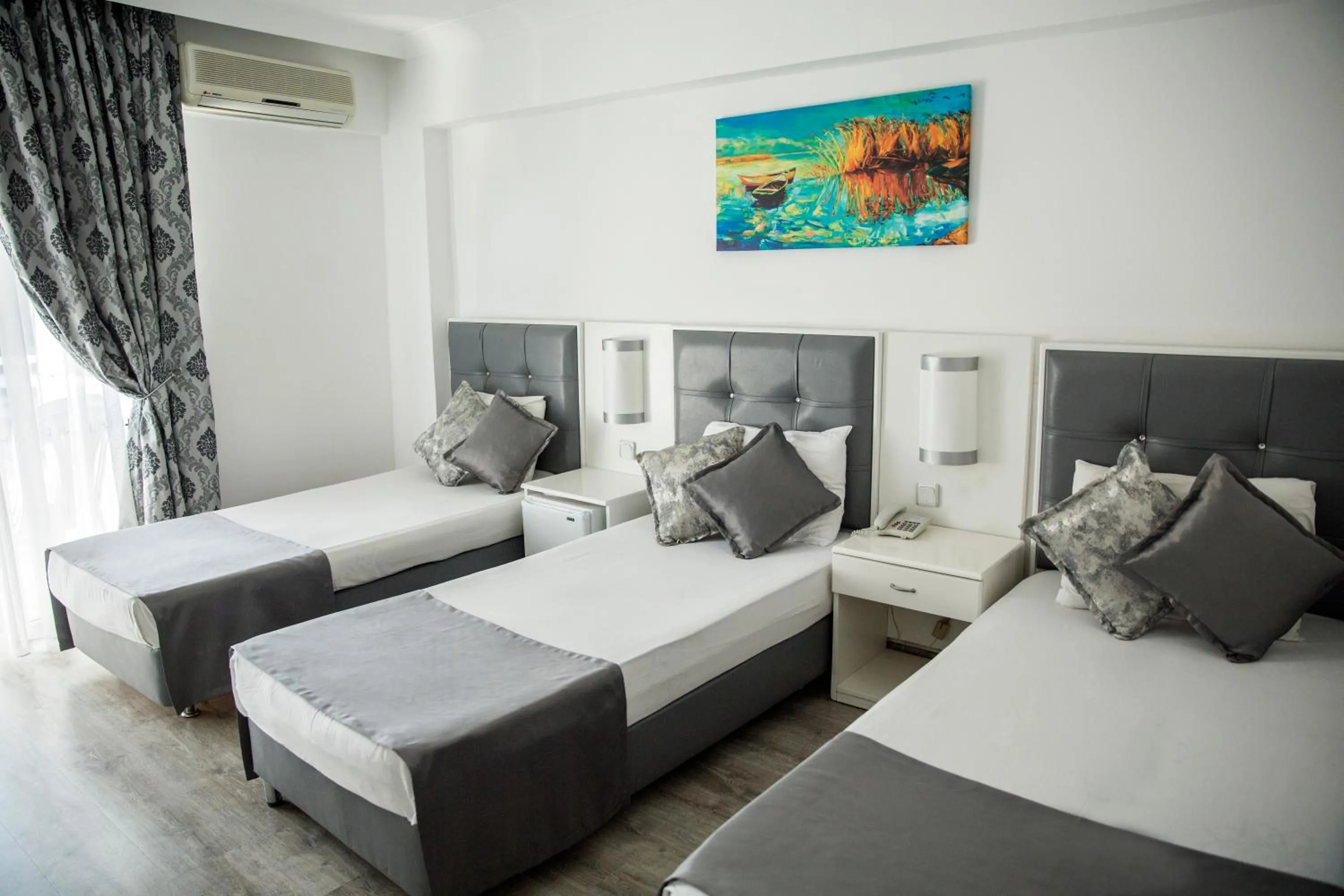 Bed in Halıcı Hotel Marmaris