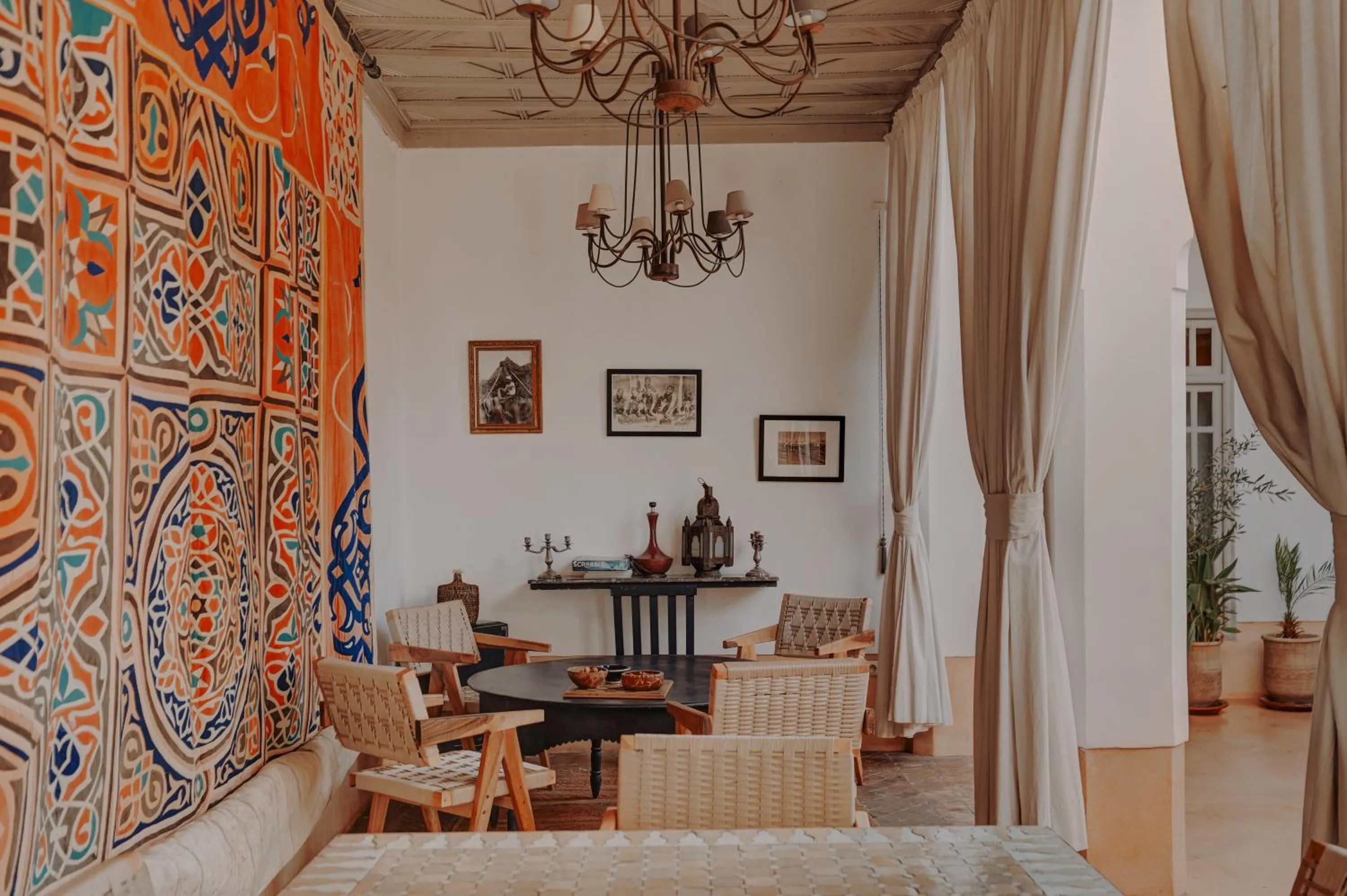 Seating area in Dar Lalla F'dila