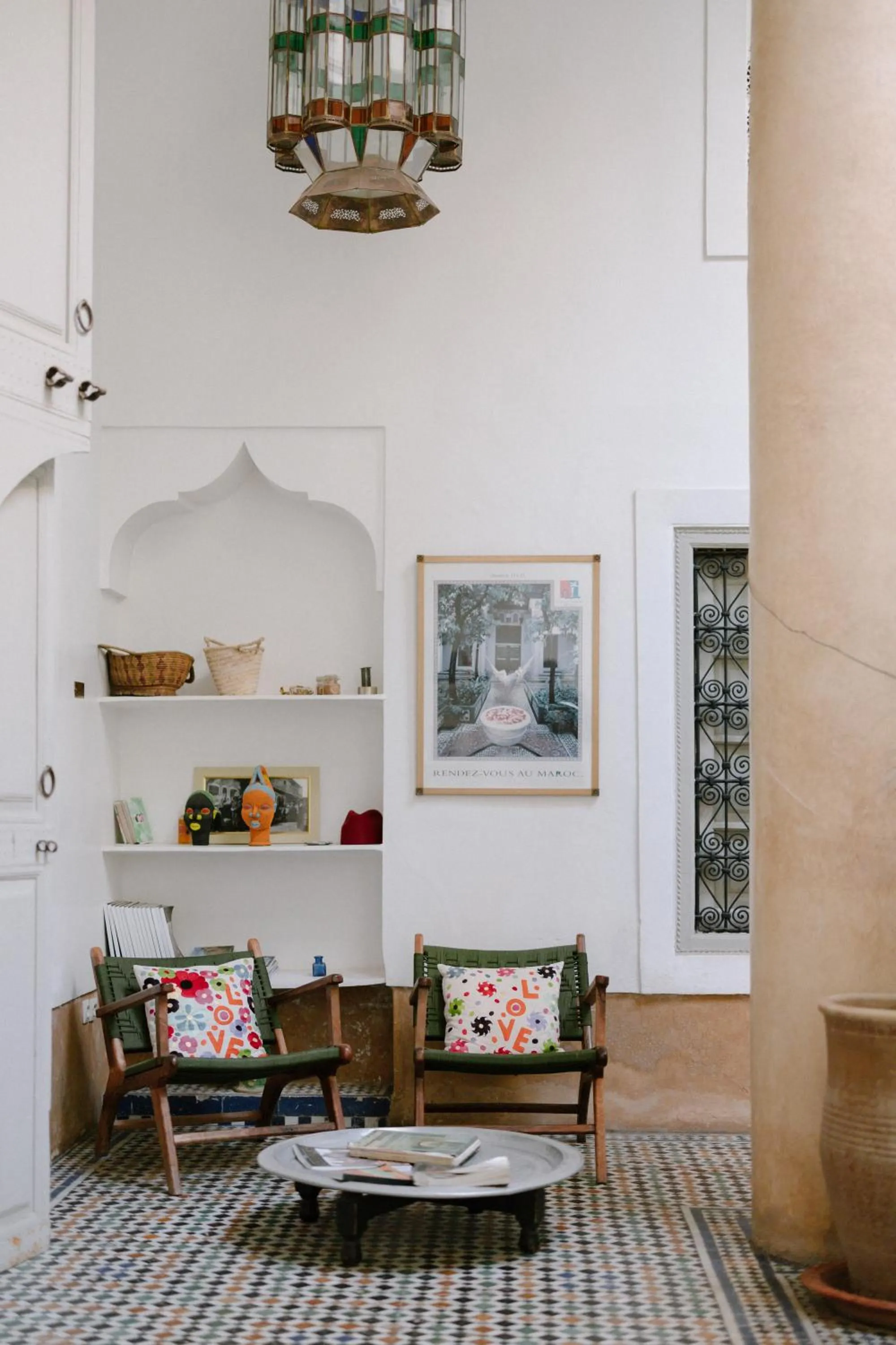 Inner courtyard view in Dar Lalla F'dila