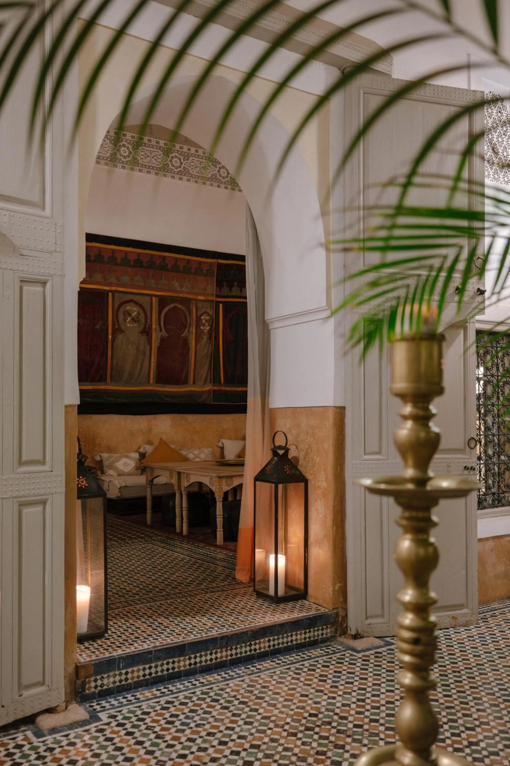 Living room, Bed in Dar Lalla F'dila