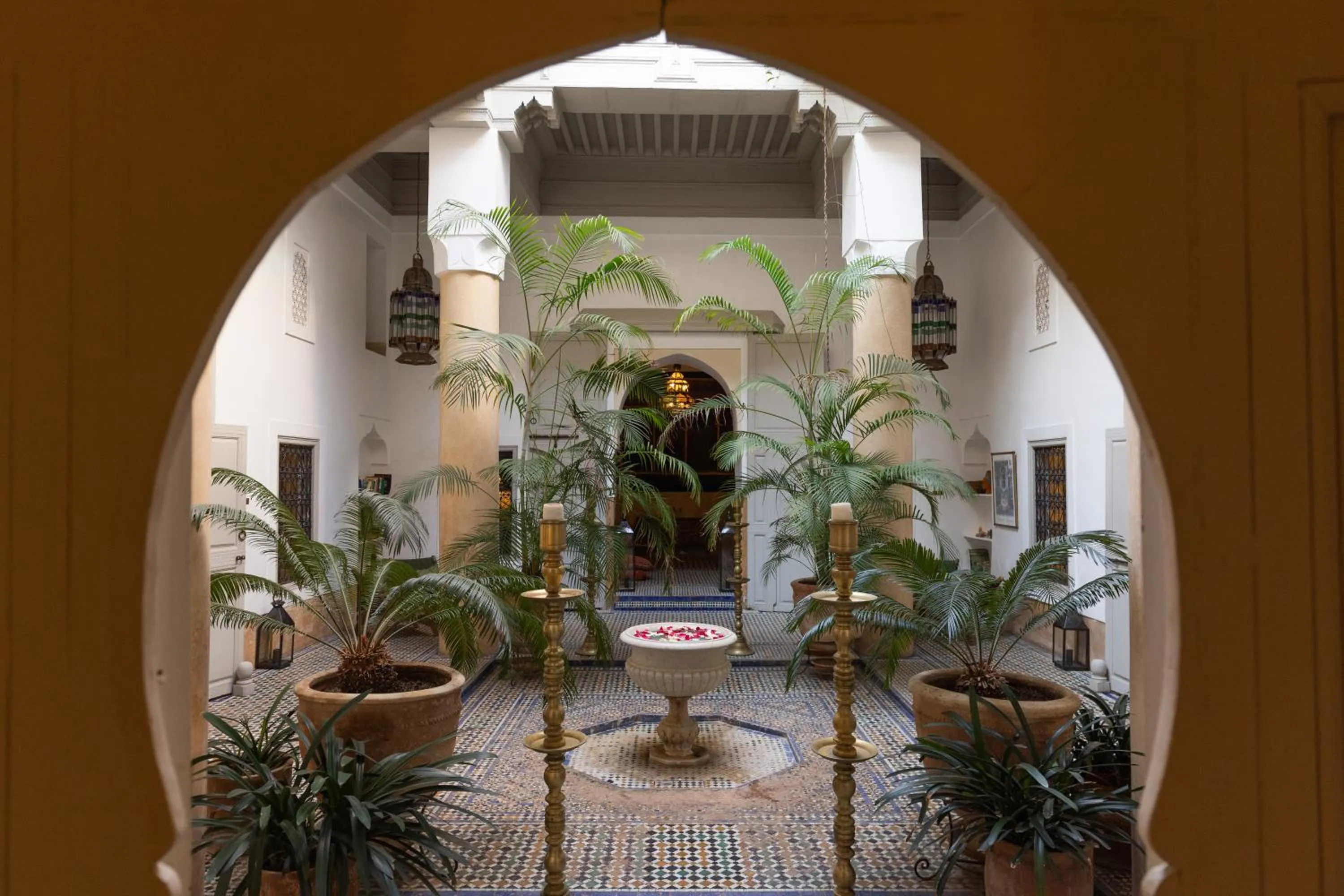 Inner courtyard view in Dar Lalla F'dila