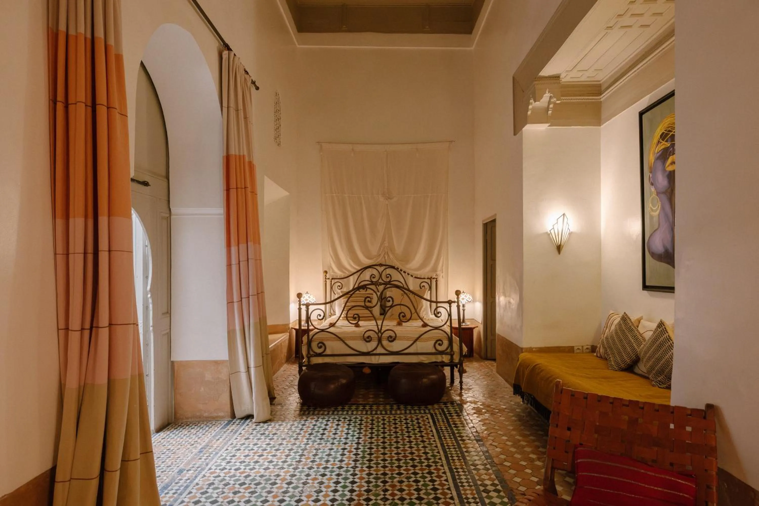 Photo of the whole room, Bed in Dar Lalla F'dila