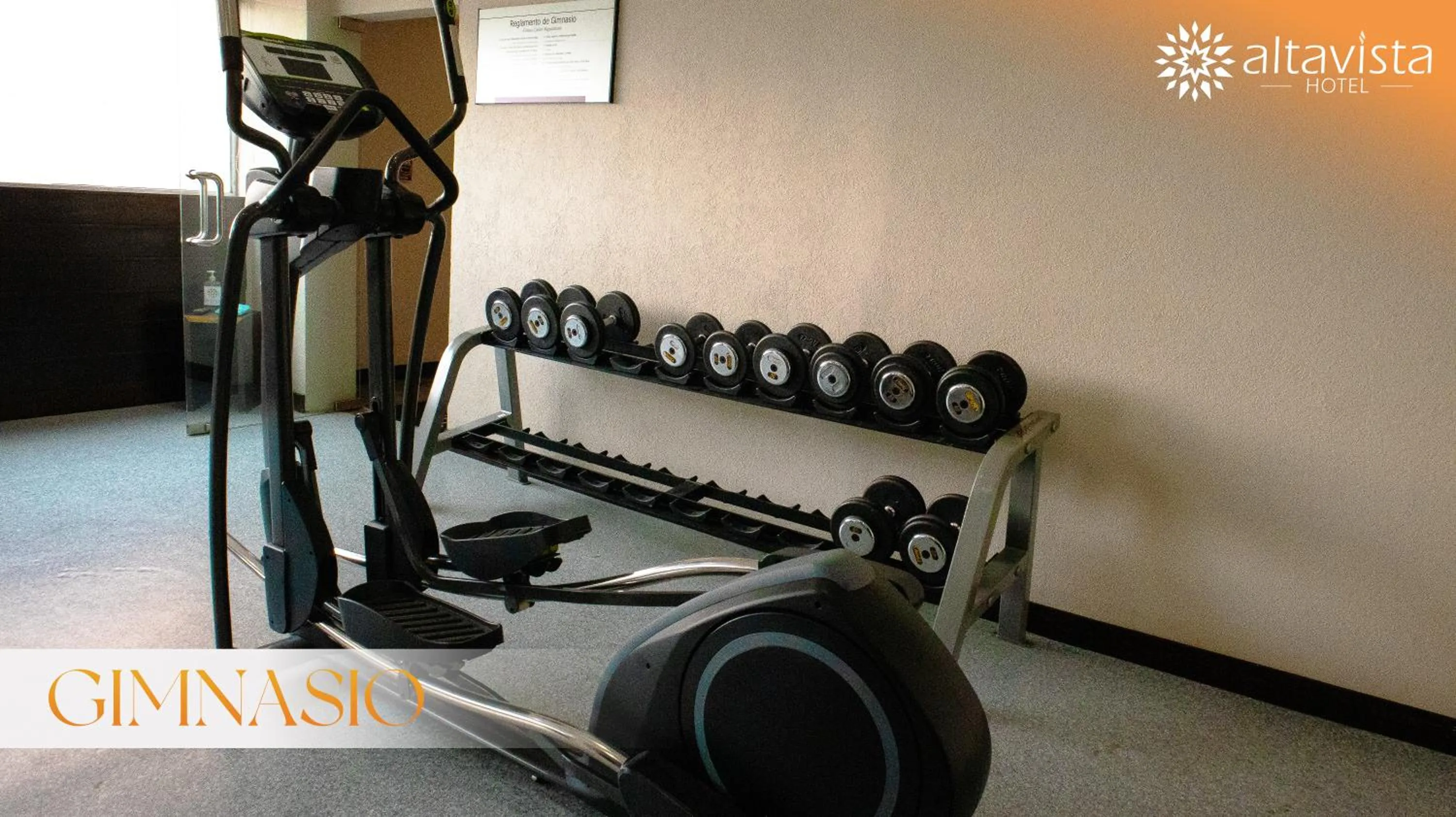 Fitness centre/facilities in Altavista Hotel