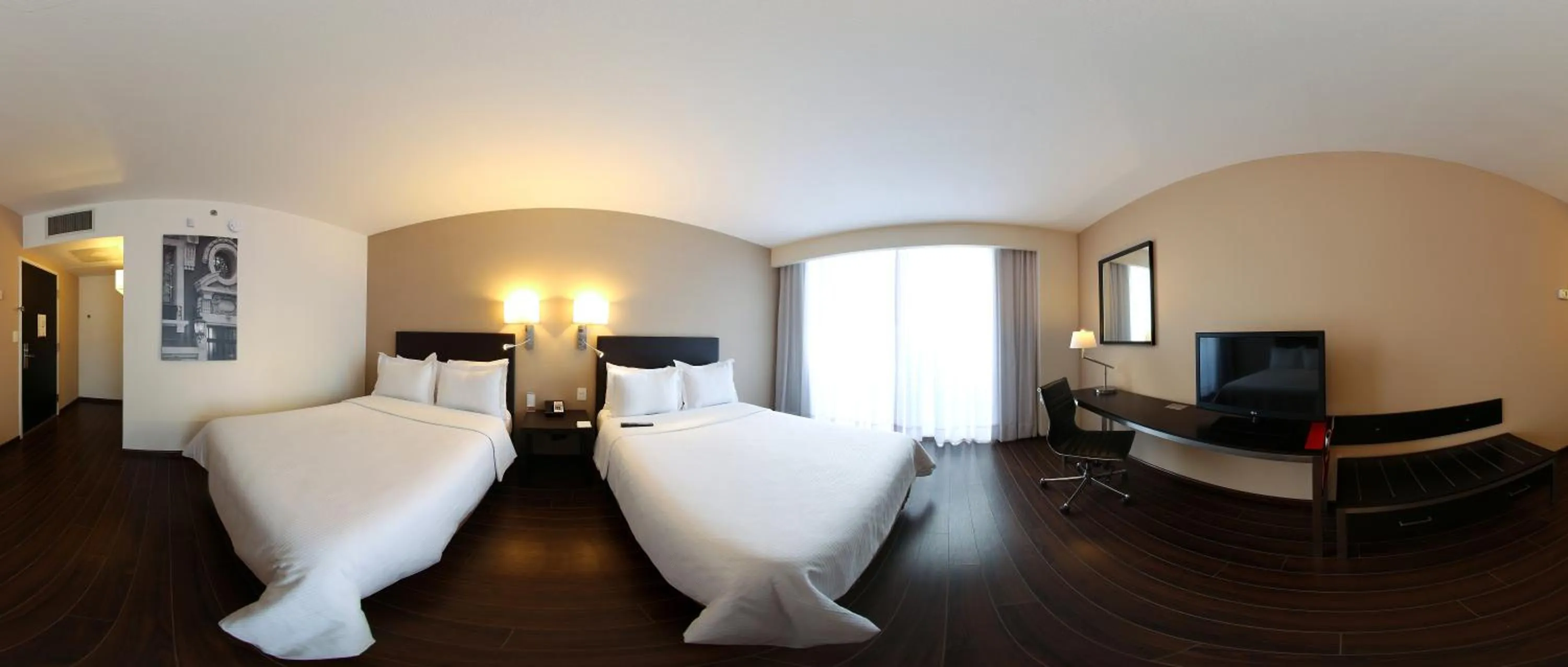 Decorative detail, Bed in Fiesta Inn Cuautitlan