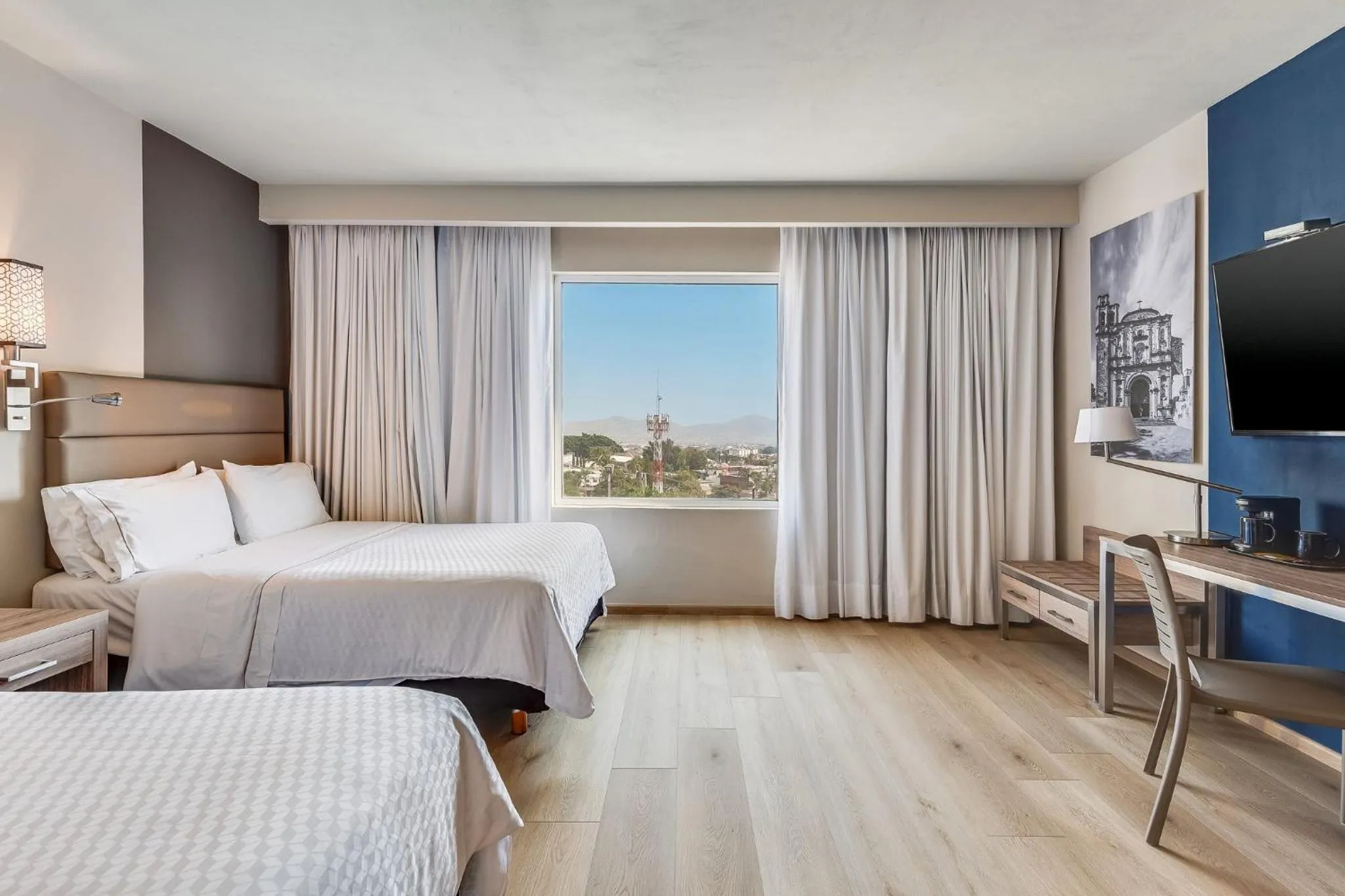 View (from property/room), Bed in Fiesta Inn Cuernavaca