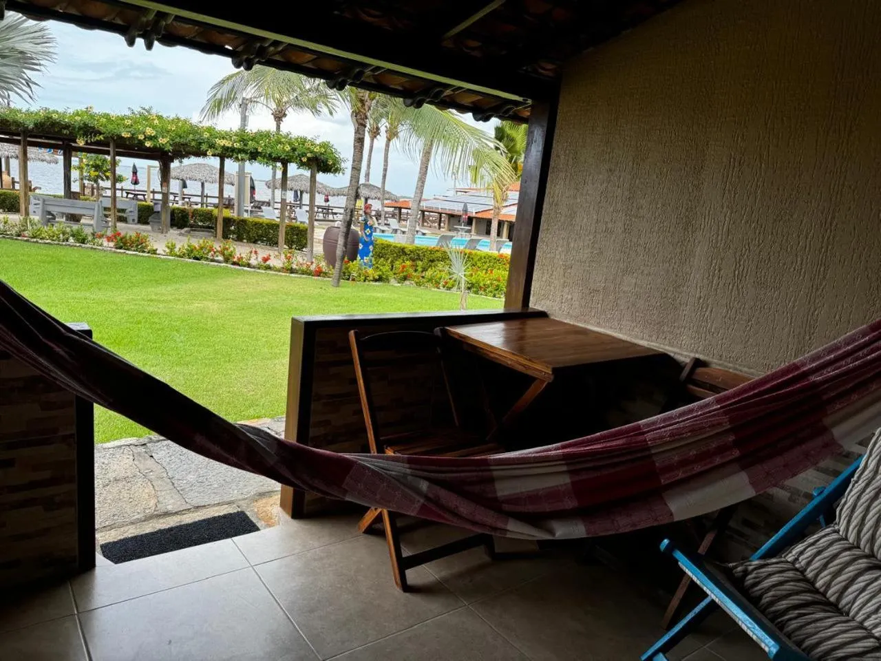 Garden view in Pousada Jagatá