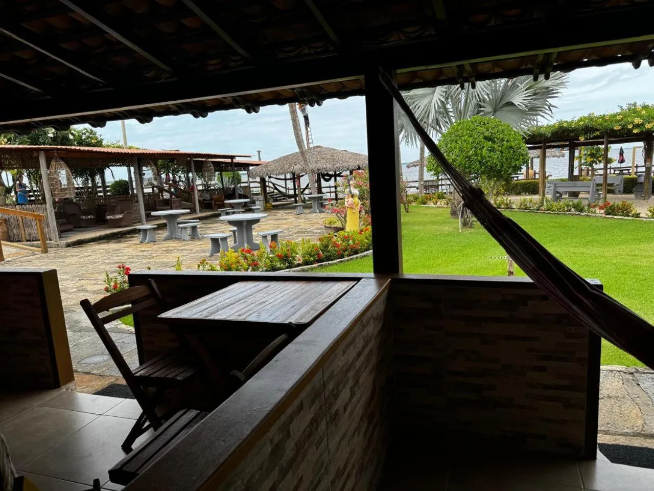 Garden view in Pousada Jagatá