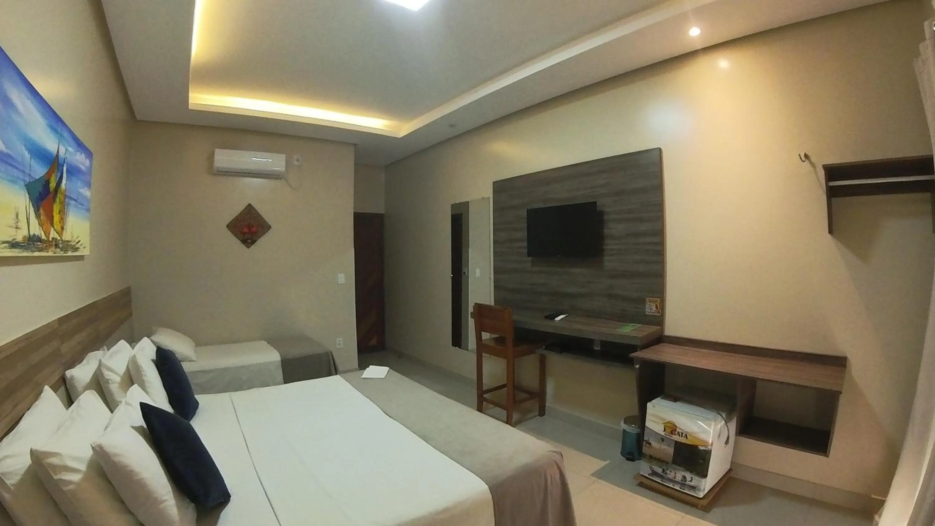 Bed in Pousada Jagatá