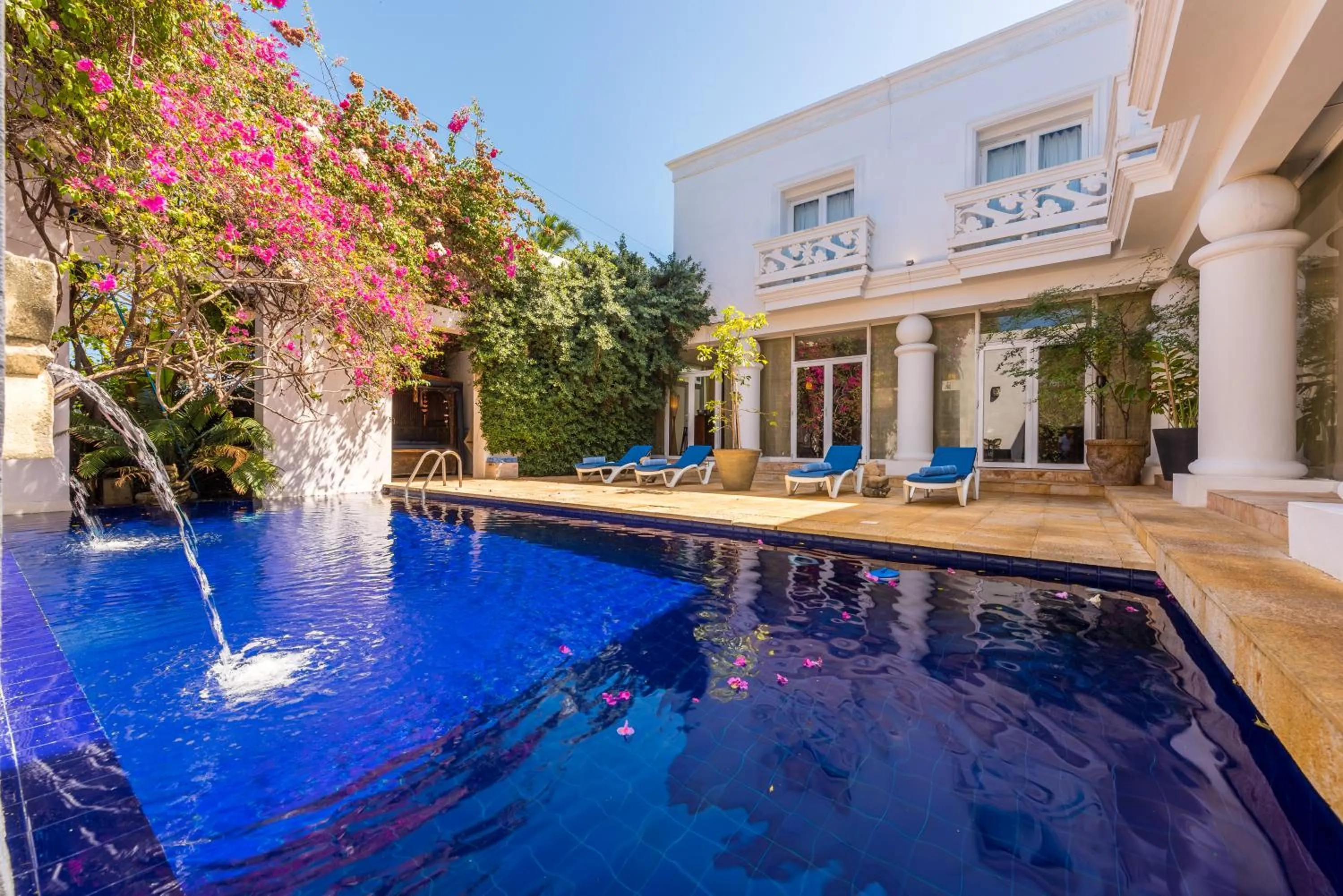 Pool view in Casa Harb Hotel Boutique