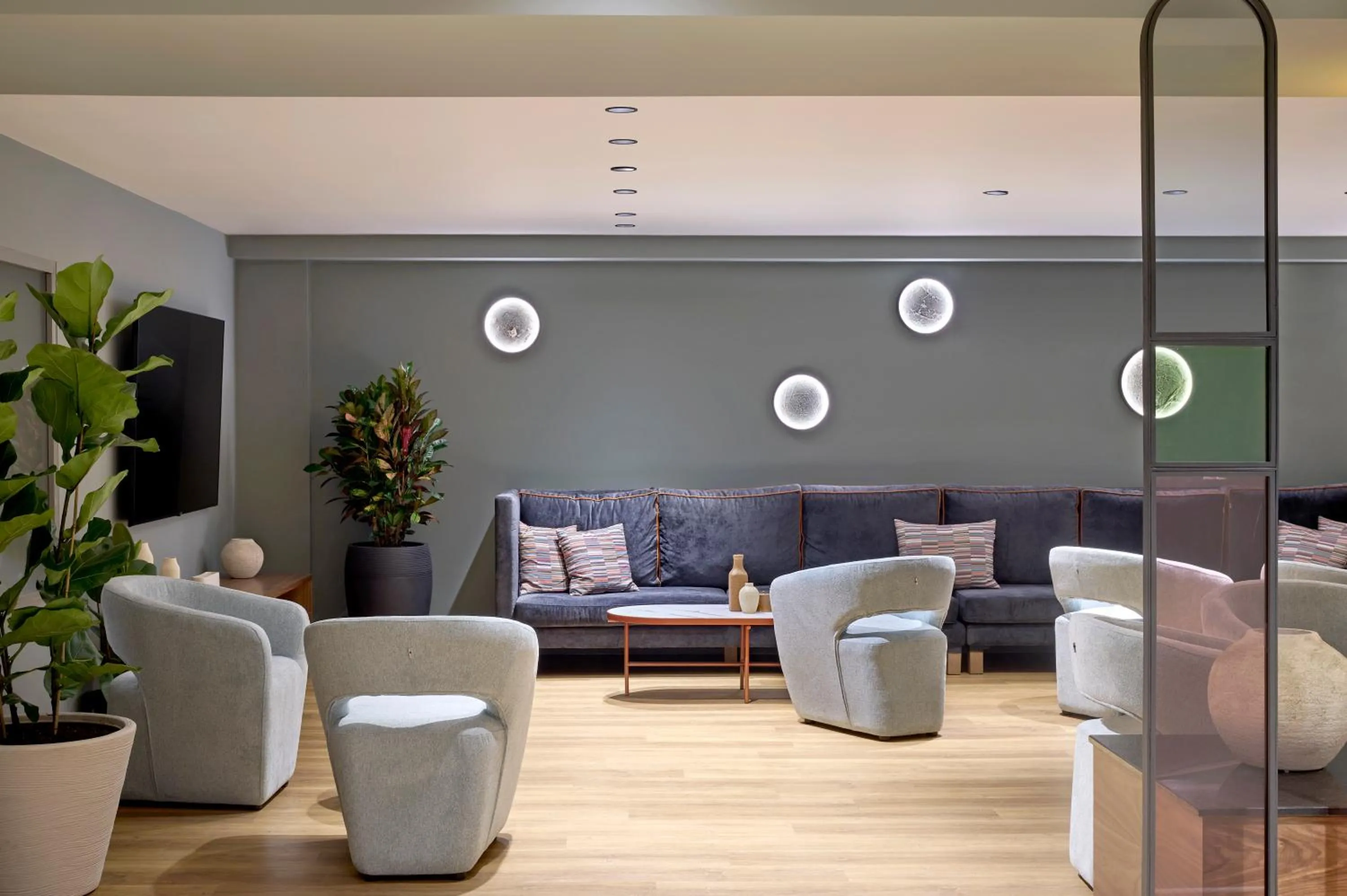 Lobby or reception in Zeus Essence Wyndham Athens Residence