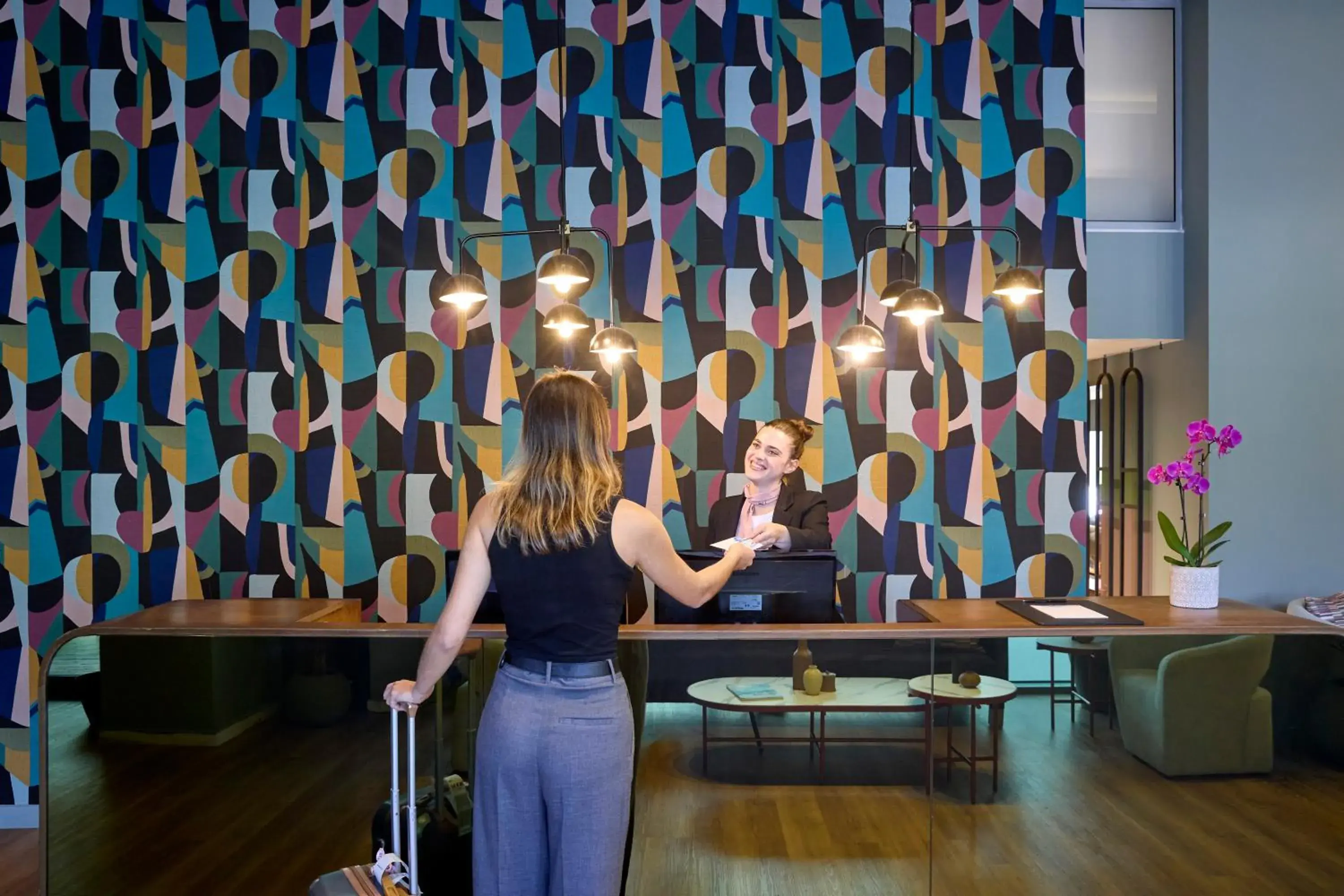 Lobby or reception in Zeus Essence Wyndham Athens Residence Lobby or reception in Zeus Essence Wyndham Athens Residence