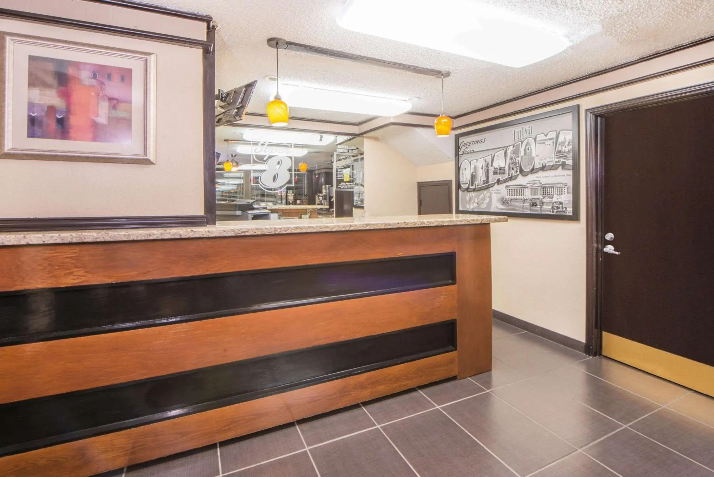 Lobby or reception in Super 8 by Wyndham Tulsa/Arpt/St Fairgrounds Lobby or reception in Super 8 by Wyndham Tulsa/Arpt/St Fairgrounds
