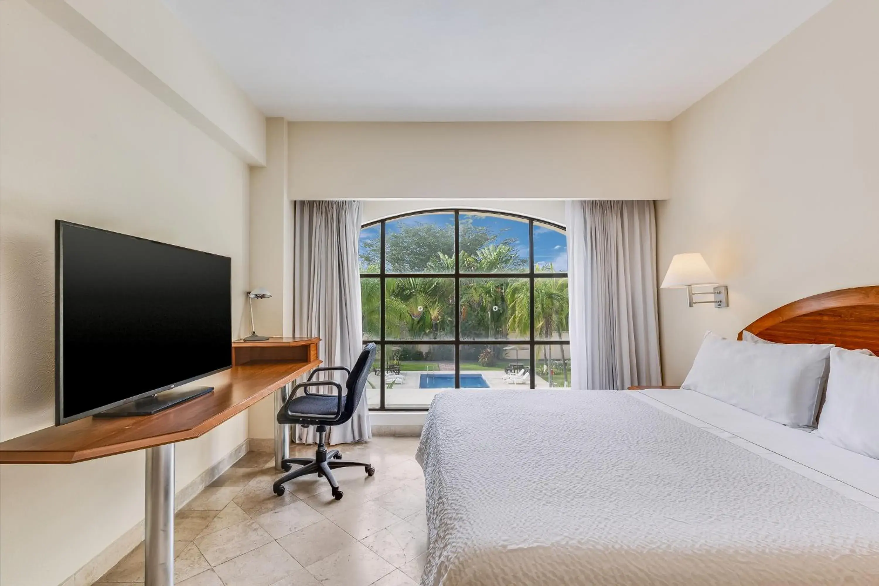 View (from property/room), Bed in Fiesta Inn Colima View (from property/room), Bed in Fiesta Inn Colima