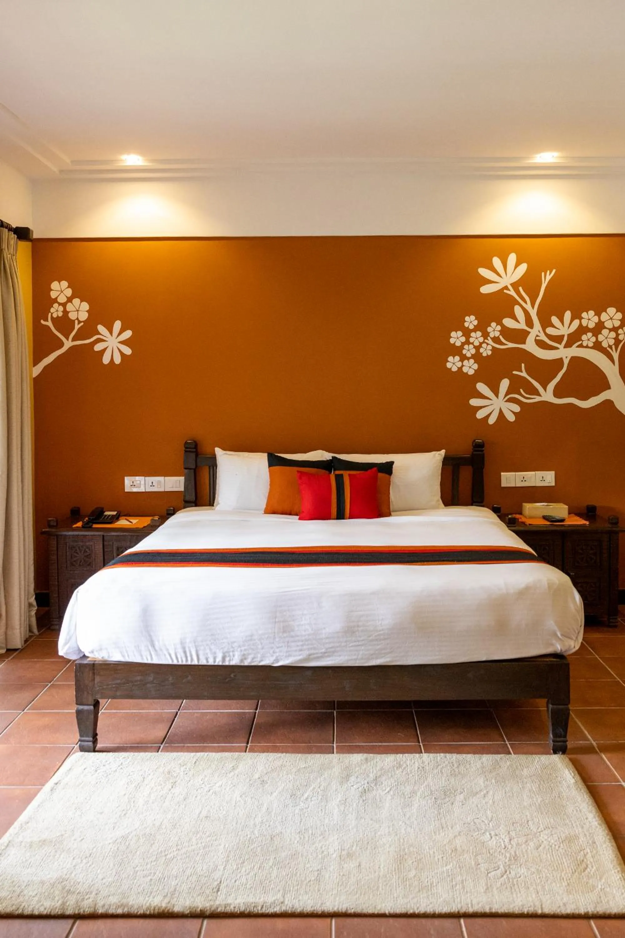 Bed in Temple Tree Resort & Spa, Pokhara