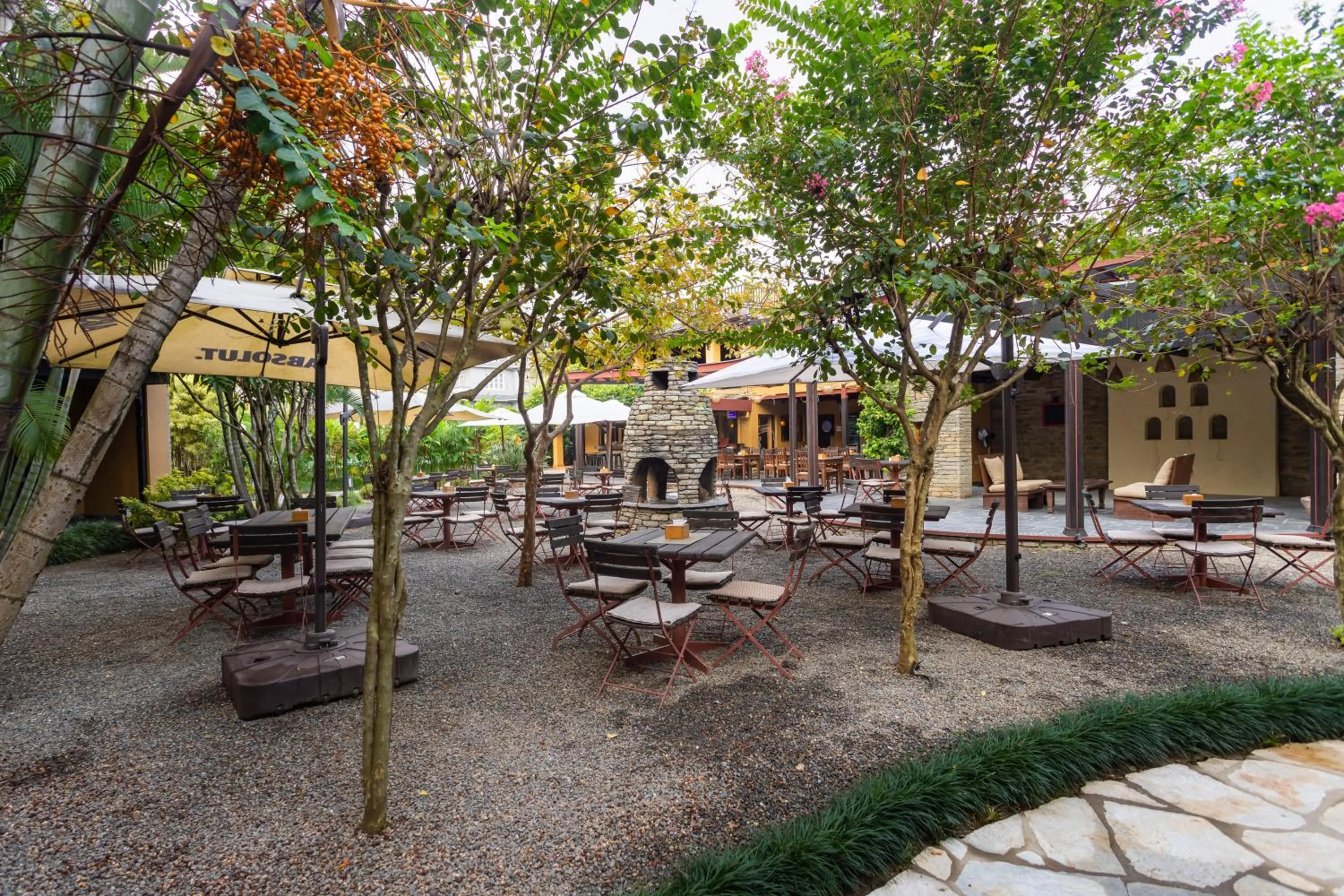 Patio in Temple Tree Resort & Spa, Pokhara