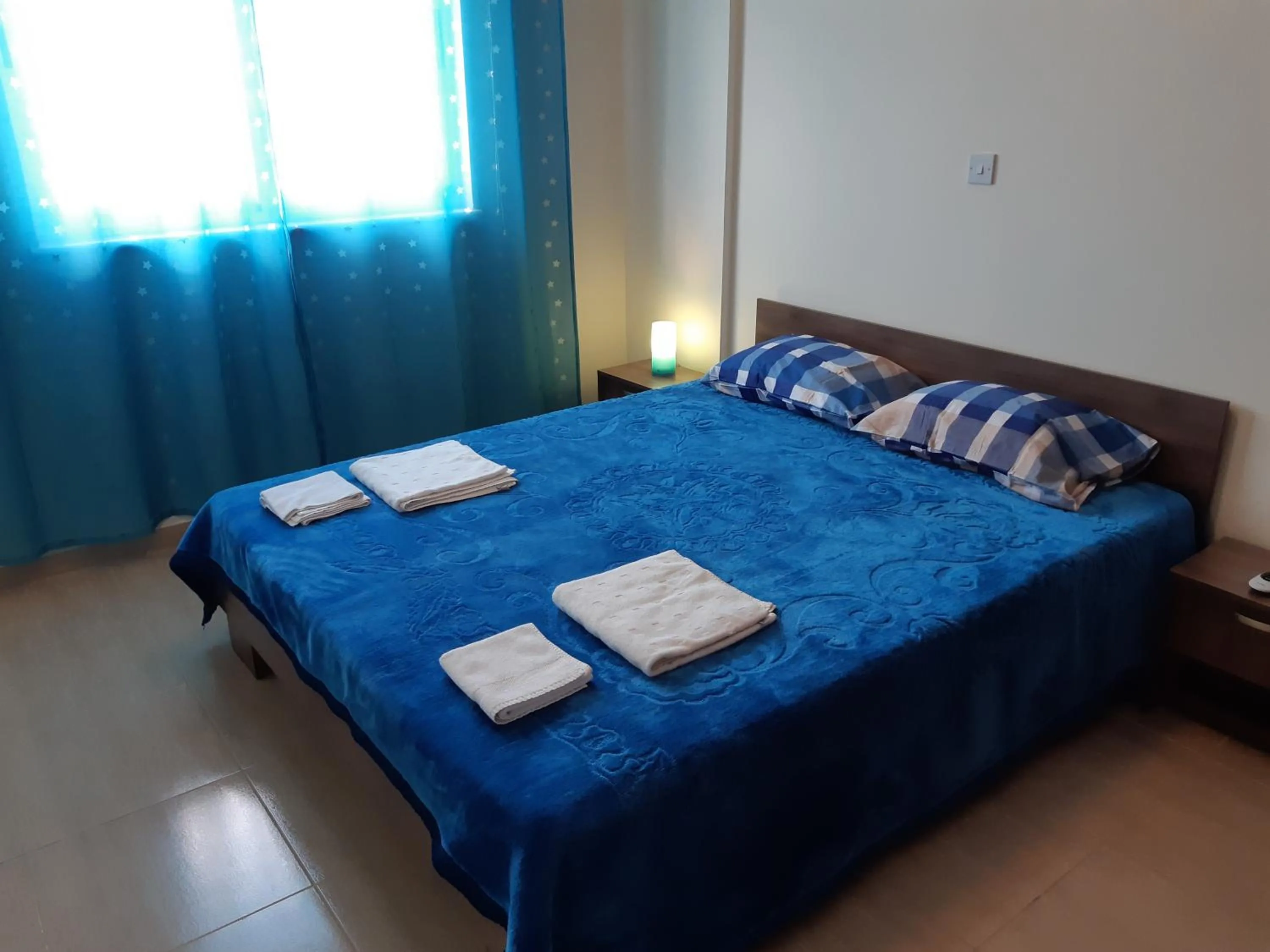 Bedroom, Bed in Vasilas Holiday Apartment #1