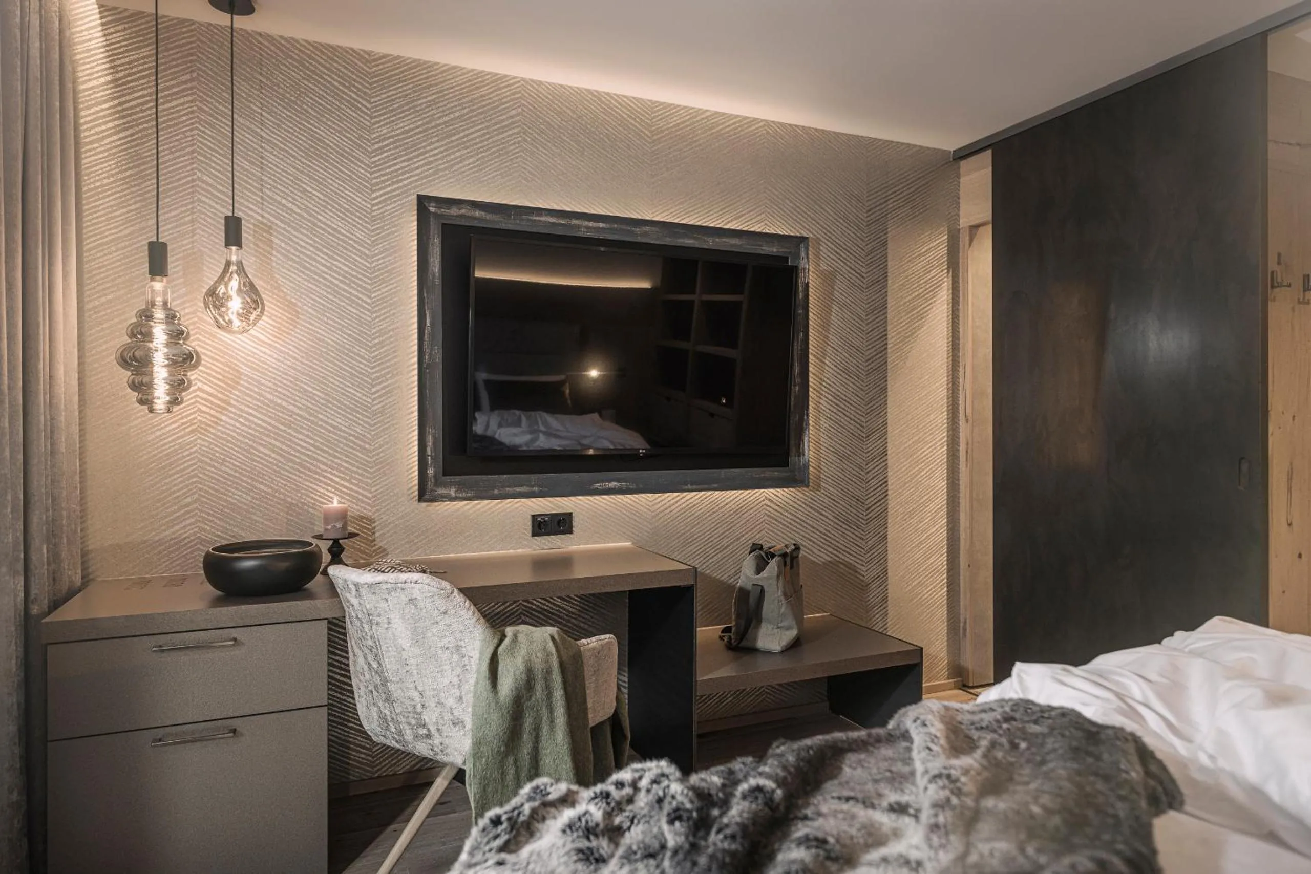 Bed in Hotel Post