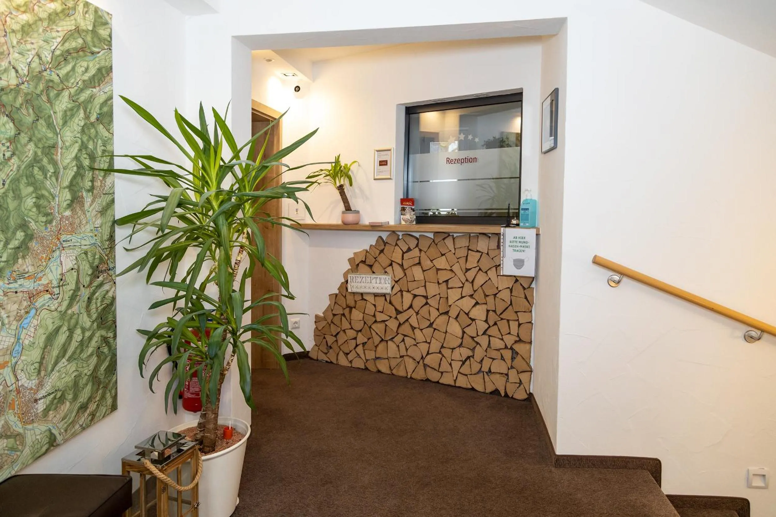 Lobby or reception in Pension Klein