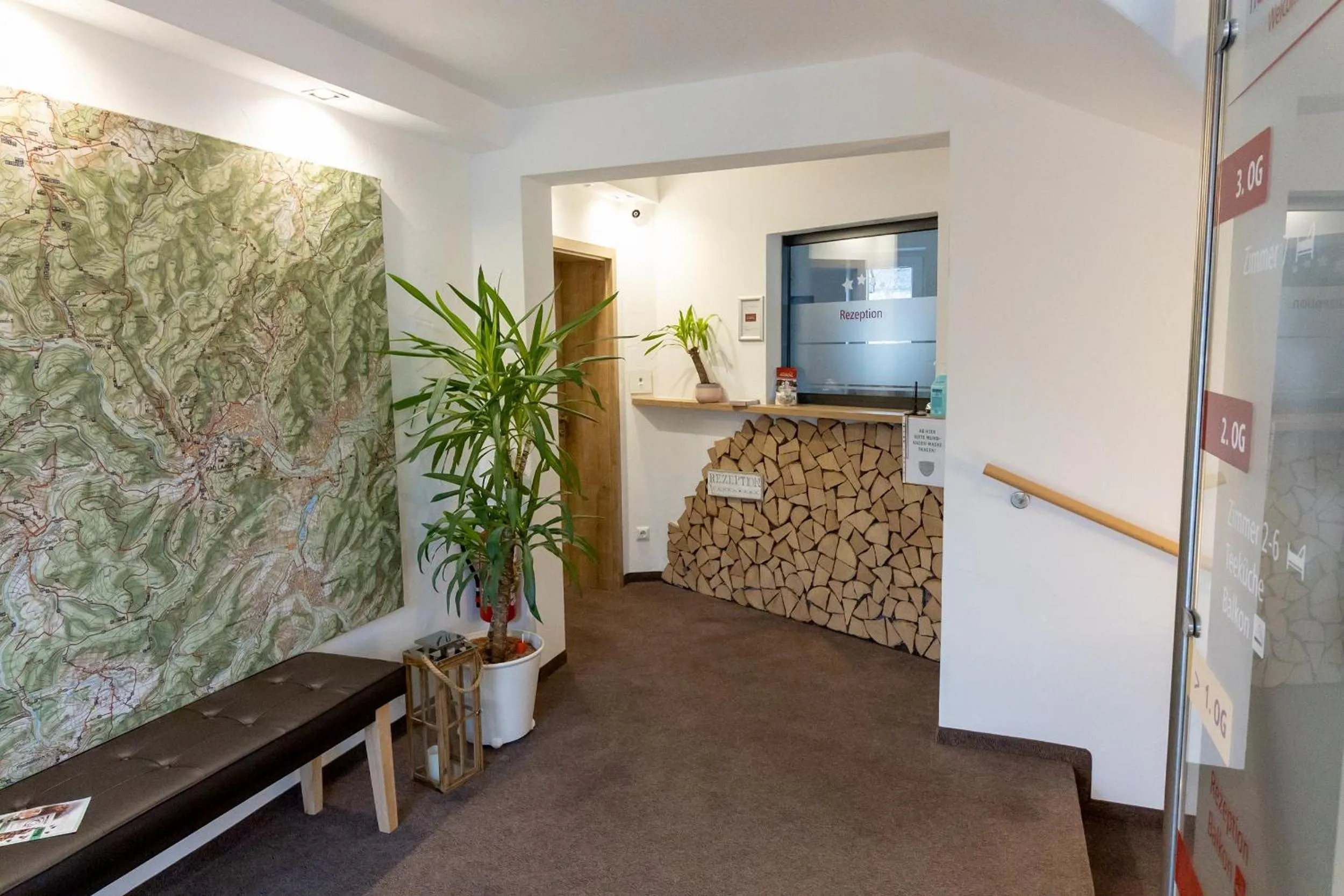 Lobby or reception in Pension Klein