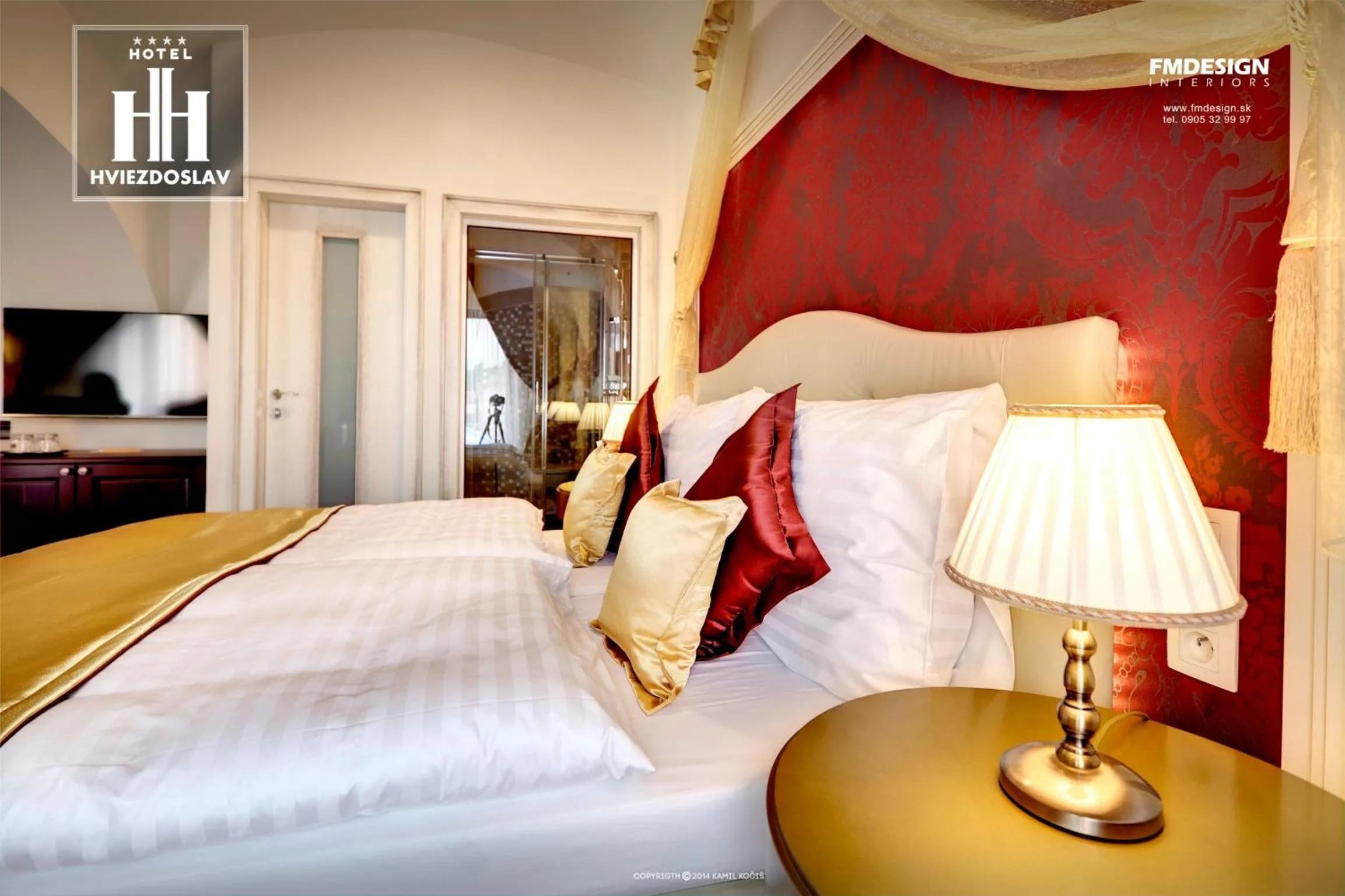 Decorative detail, Bed in Boutique Hotel Hviezdoslav