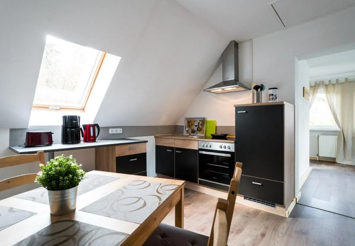 Kitchen or kitchenette in Landhotel Cafe Prälank