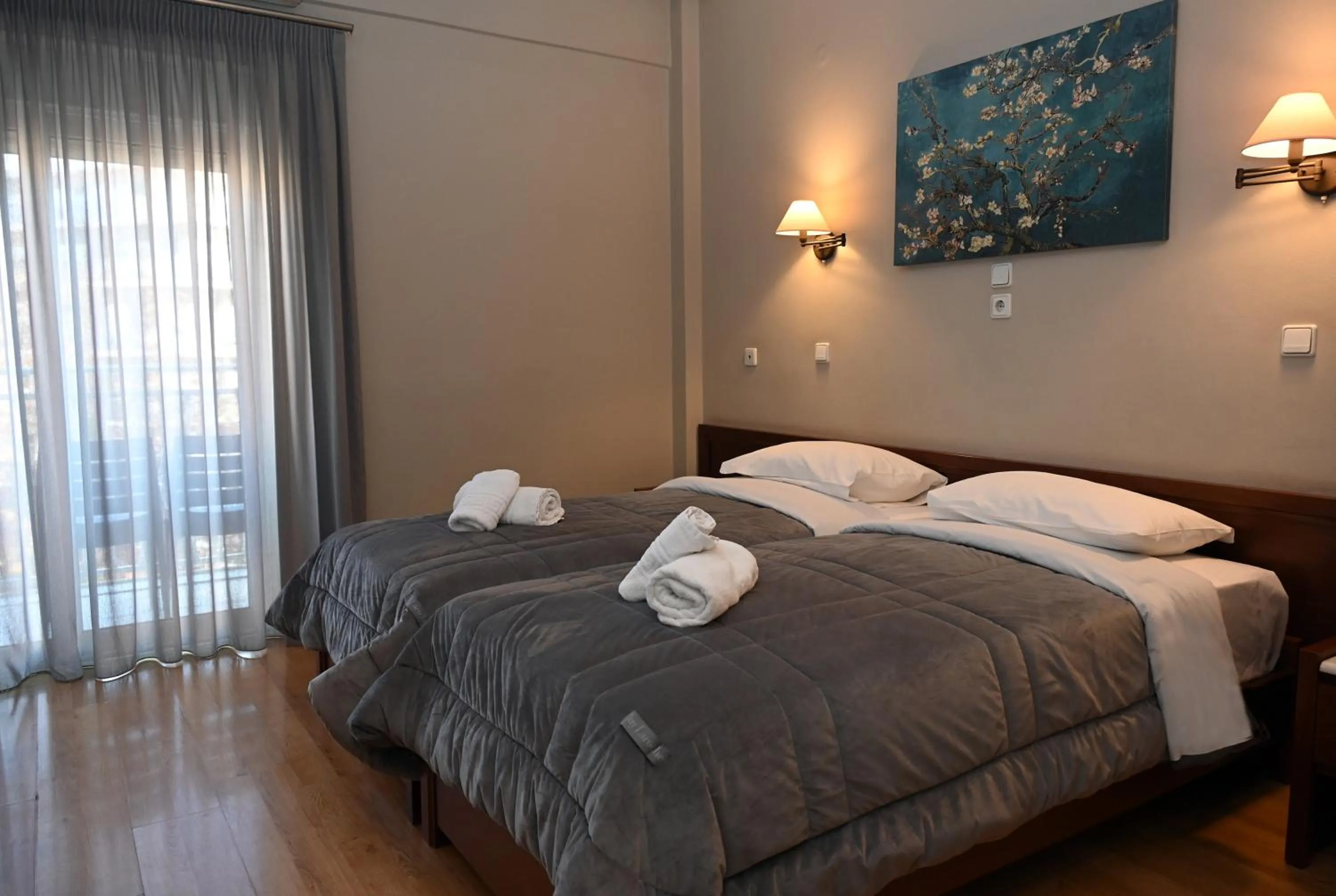 Bedroom, Bed in Hotel Achillion