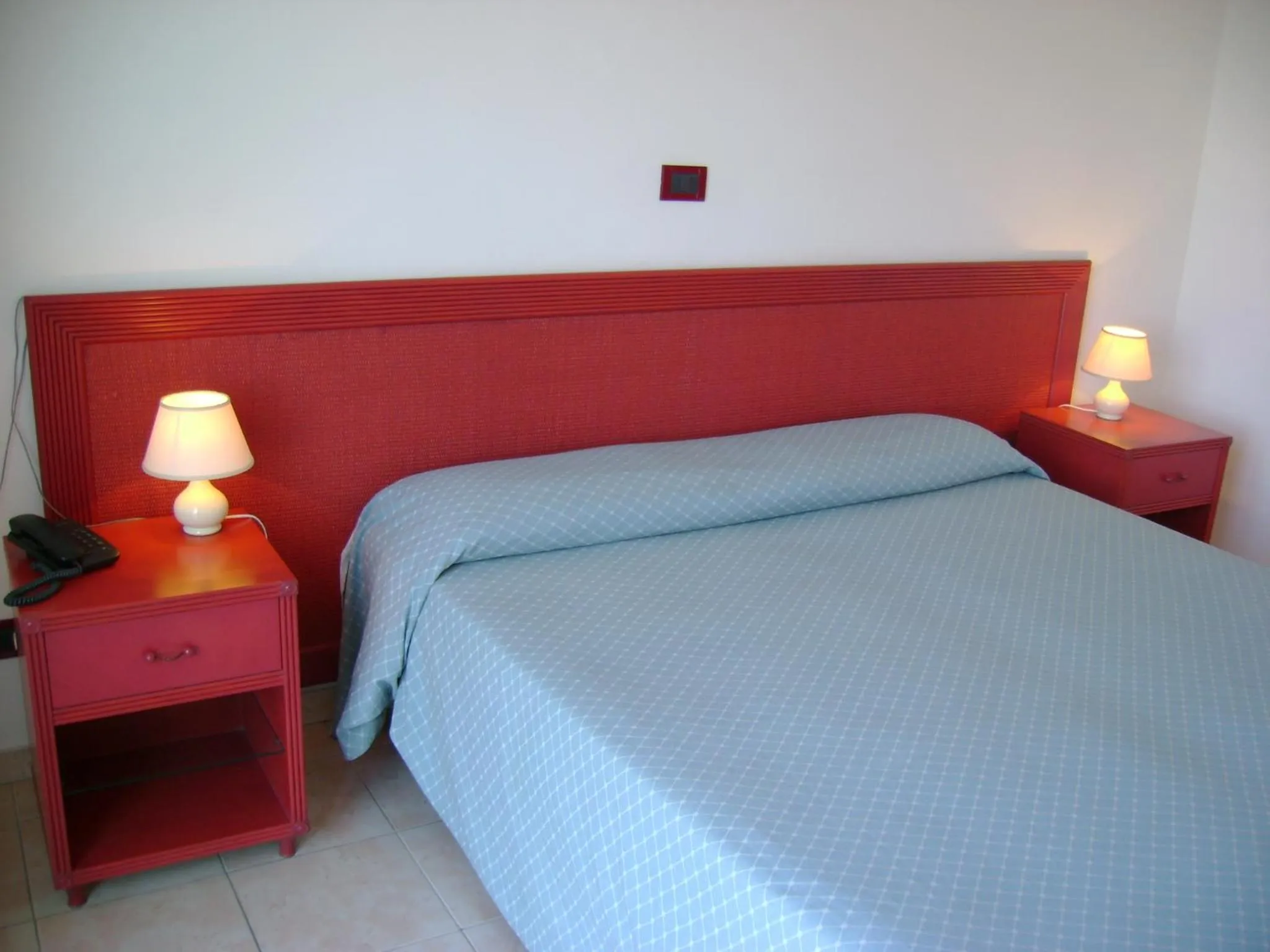 Bed in Hotel Scoglio Bianco