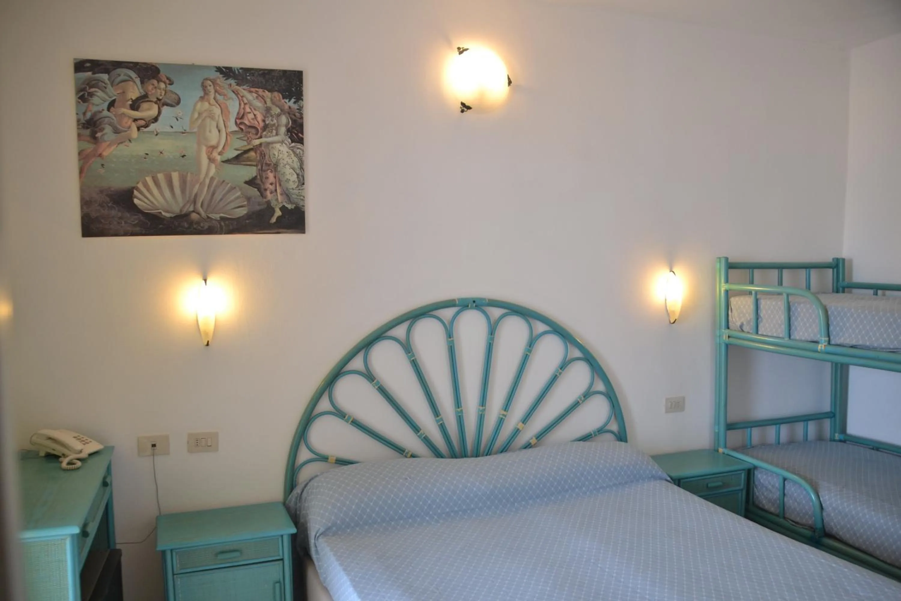 Bed in Hotel Scoglio Bianco