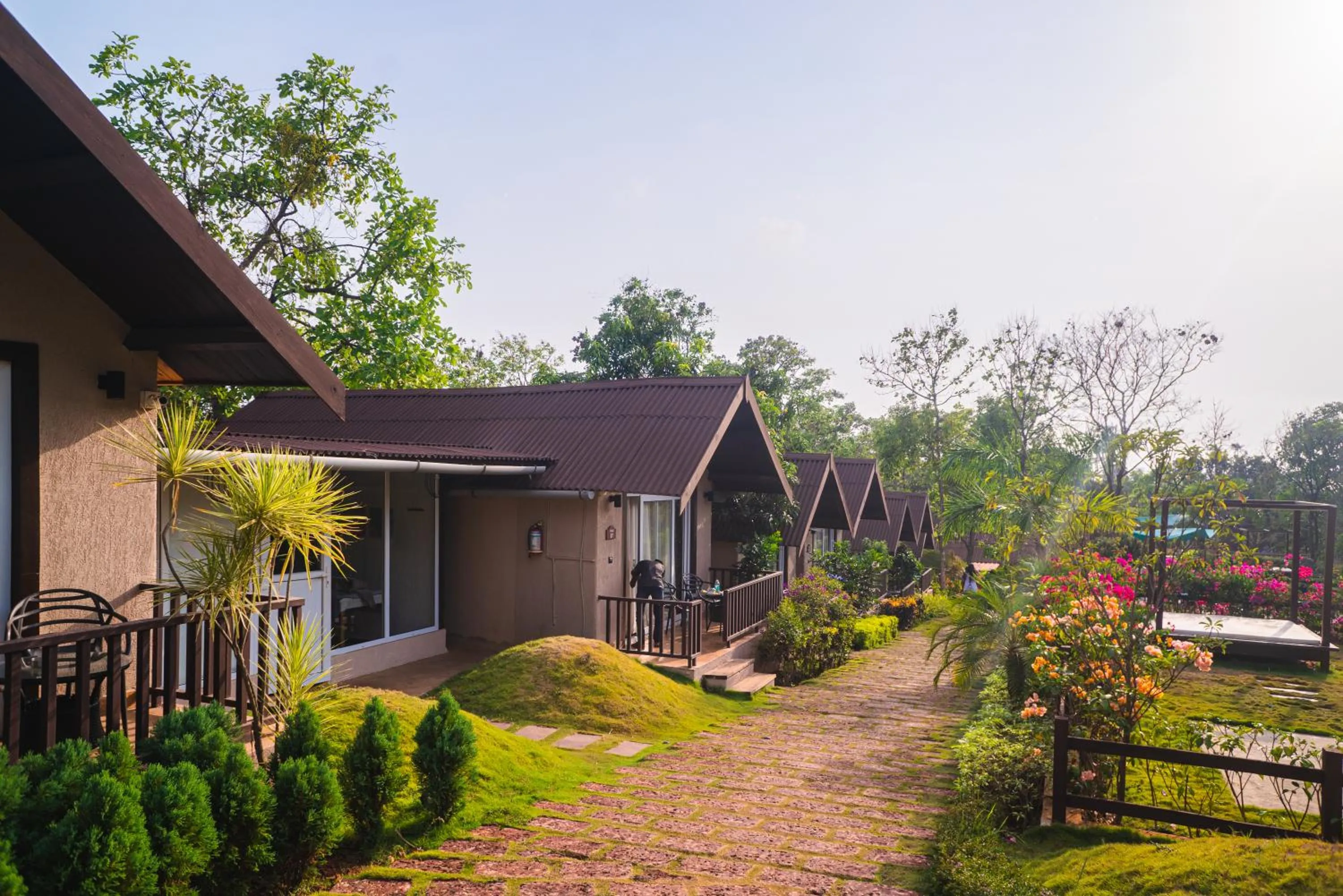 Facade/entrance in Stone Wood Resort, Mandrem