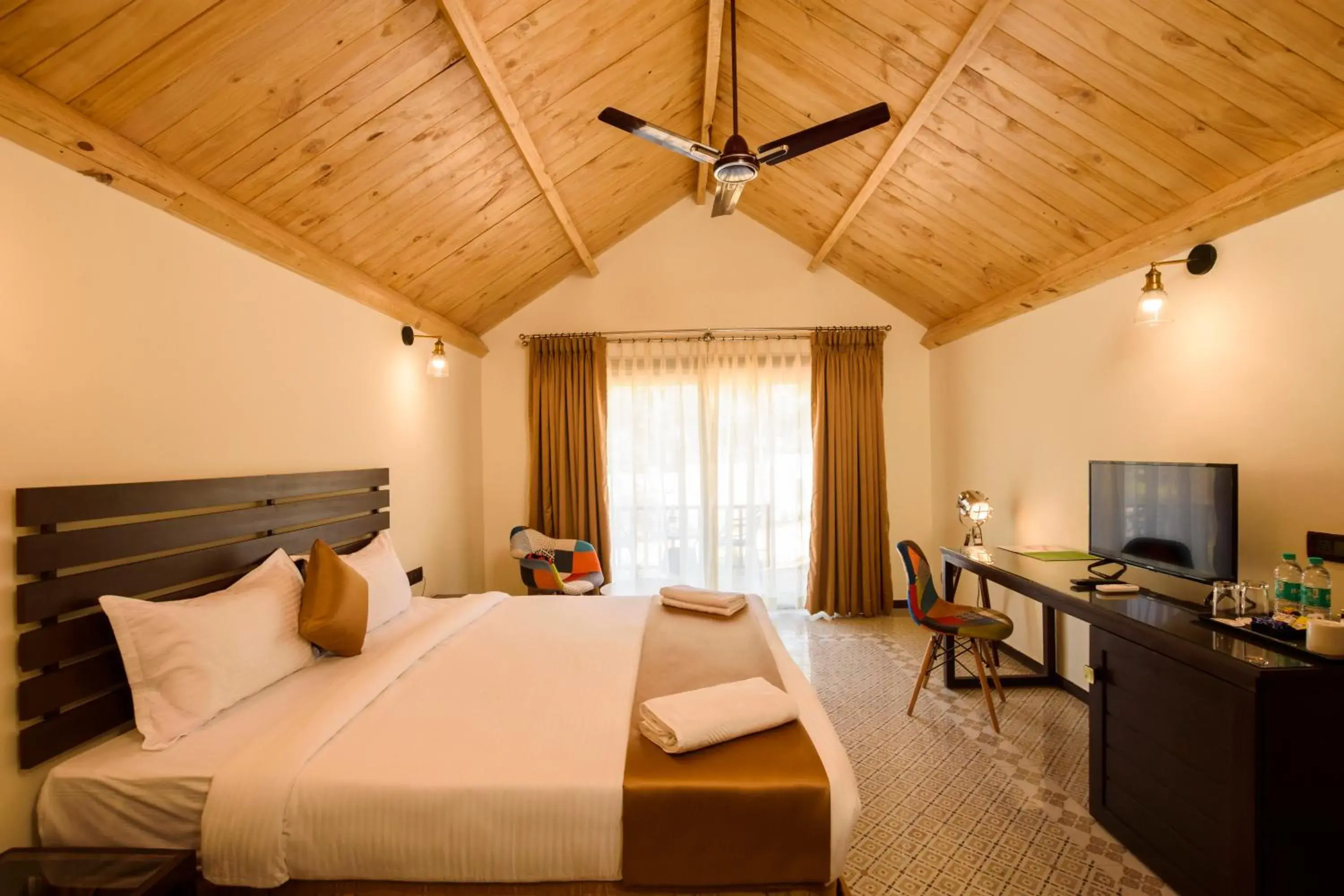 Bed in Stone Wood Resort, Mandrem Bed in Stone Wood Resort, Mandrem