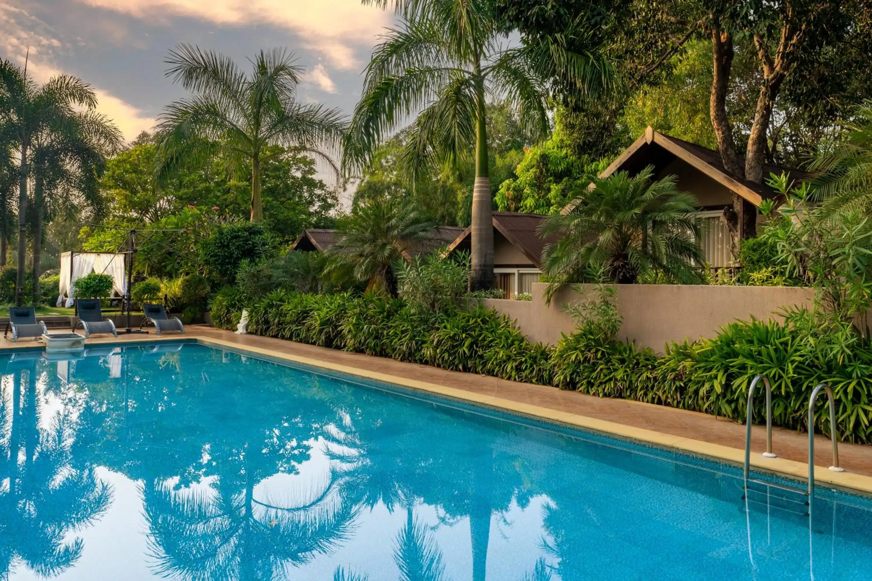 Swimming pool in Stone Wood Resort, Mandrem Swimming pool in Stone Wood Resort, Mandrem