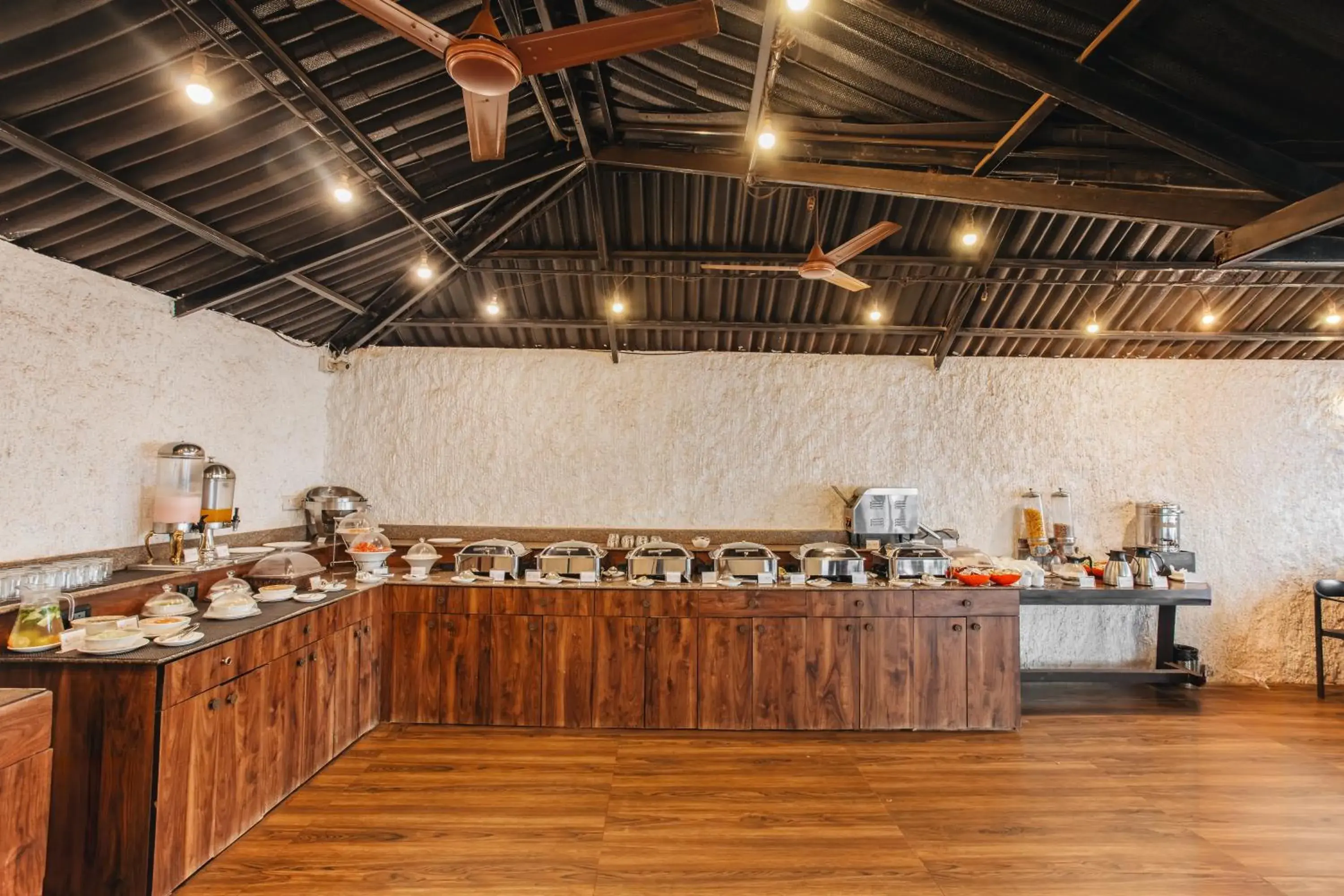 Buffet breakfast in Stone Wood Resort, Mandrem Buffet breakfast in Stone Wood Resort, Mandrem