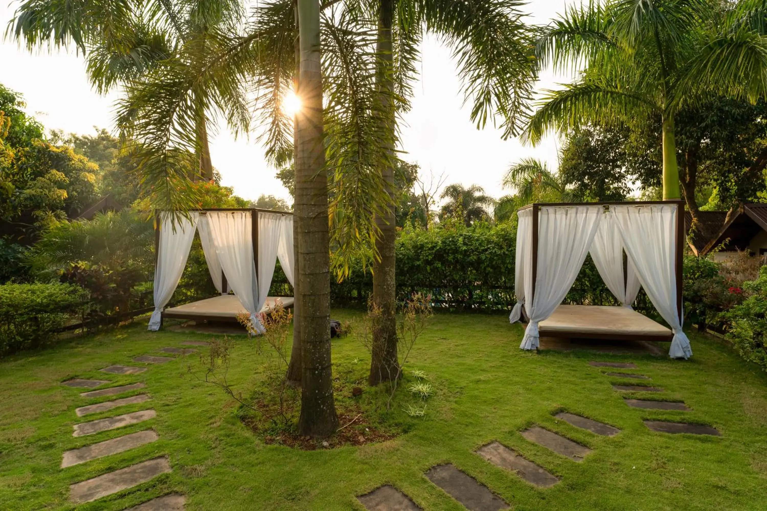 Garden view in Stone Wood Resort, Mandrem Garden view in Stone Wood Resort, Mandrem