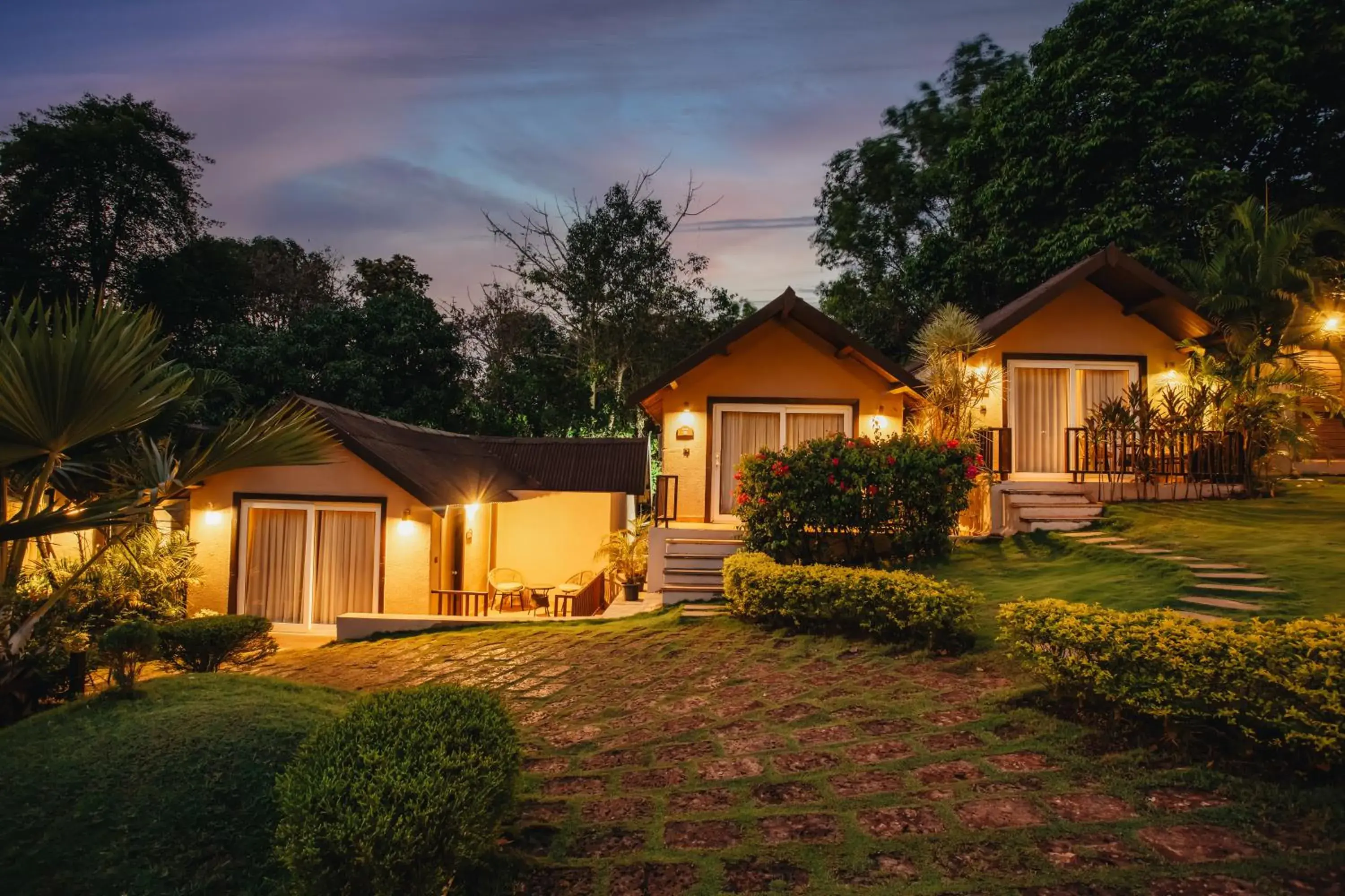 Facade/entrance in Stone Wood Resort, Mandrem Facade/entrance in Stone Wood Resort, Mandrem