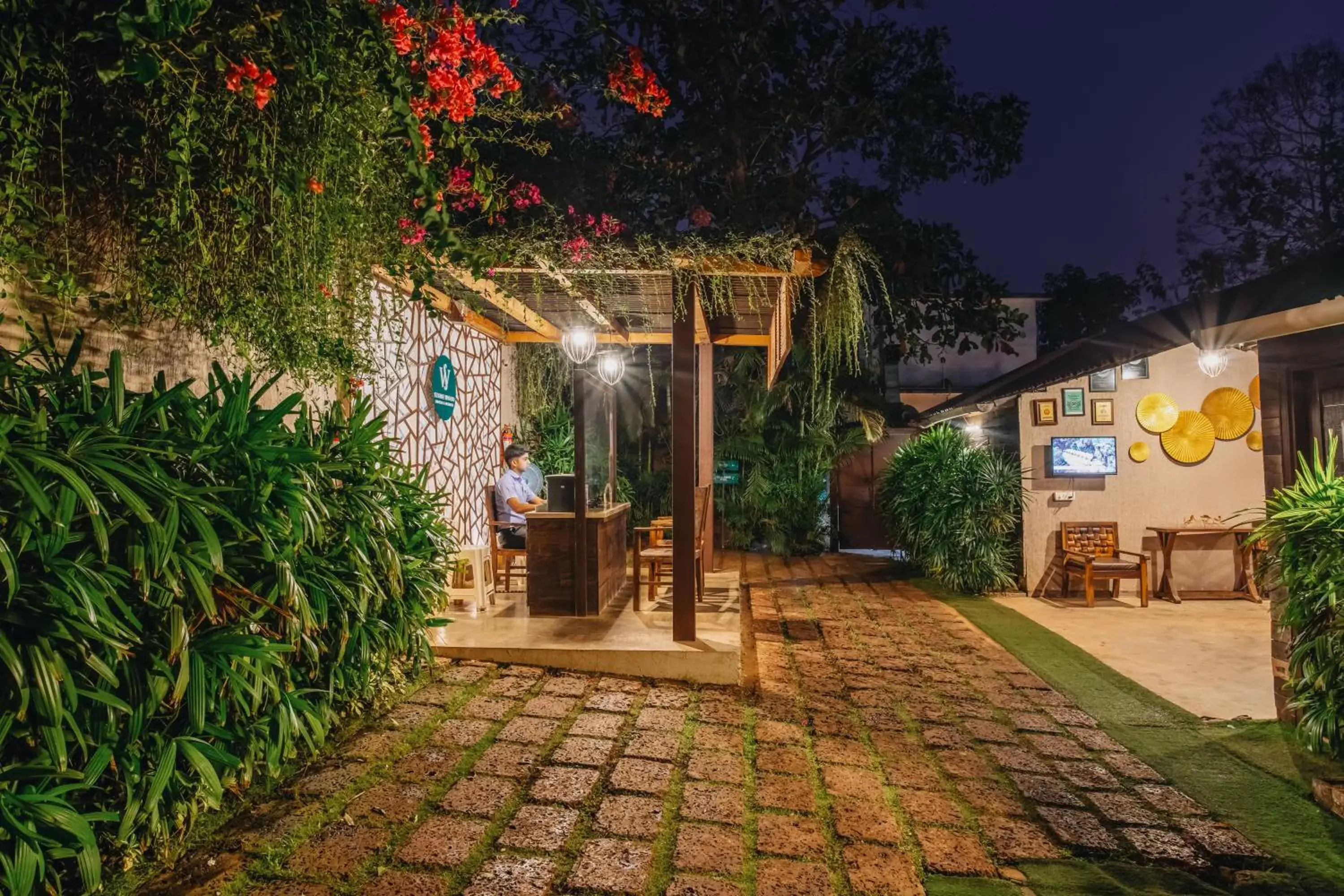 Lobby or reception in Stone Wood Resort, Mandrem Lobby or reception in Stone Wood Resort, Mandrem