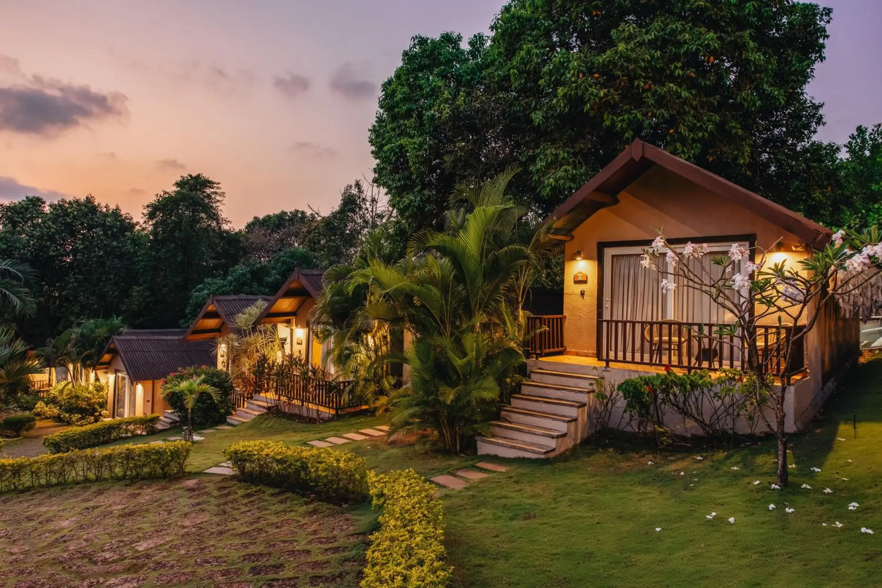 Facade/entrance in Stone Wood Resort, Mandrem Facade/entrance in Stone Wood Resort, Mandrem