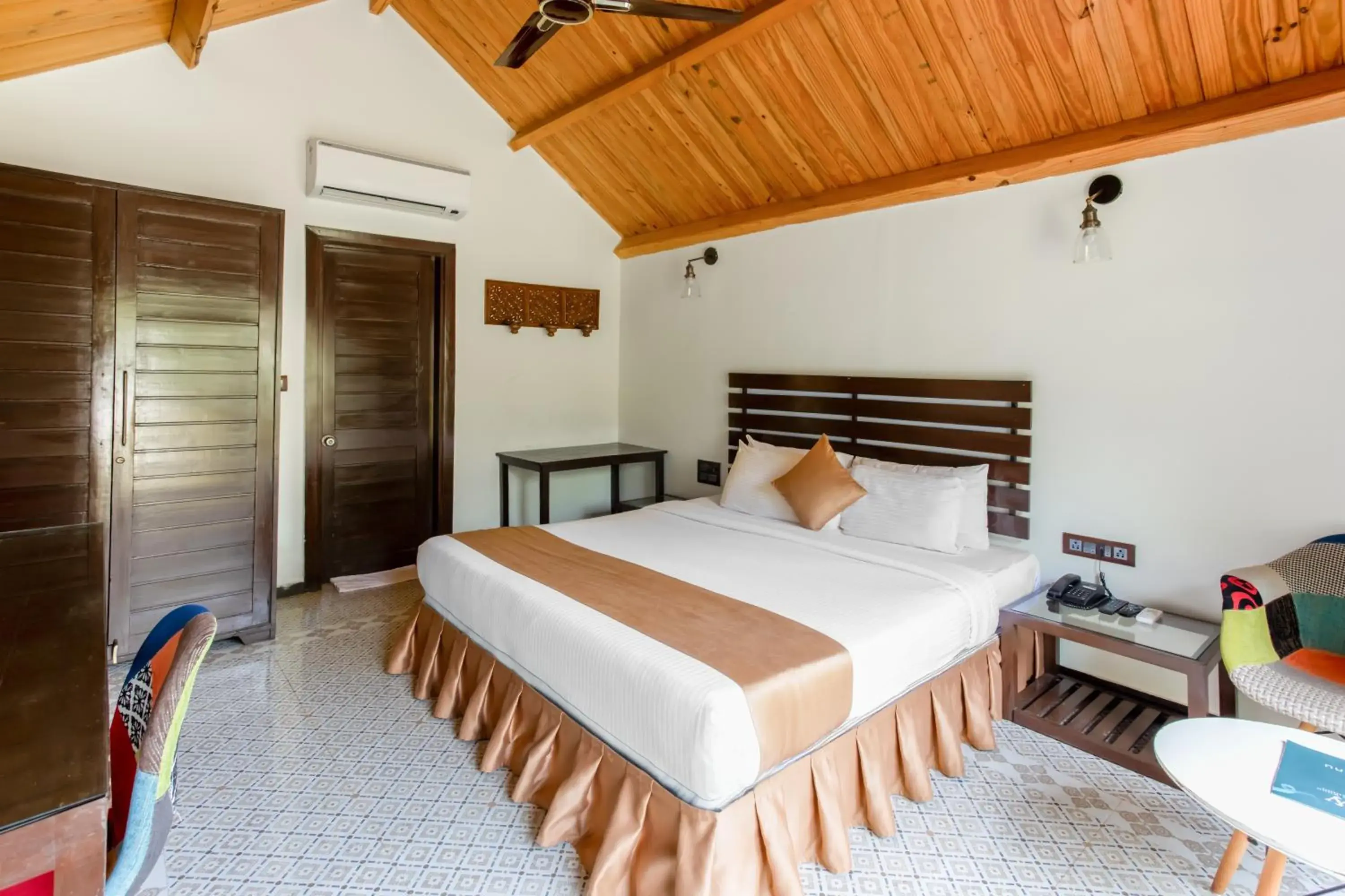 Bed in Stone Wood Resort, Mandrem Bed in Stone Wood Resort, Mandrem