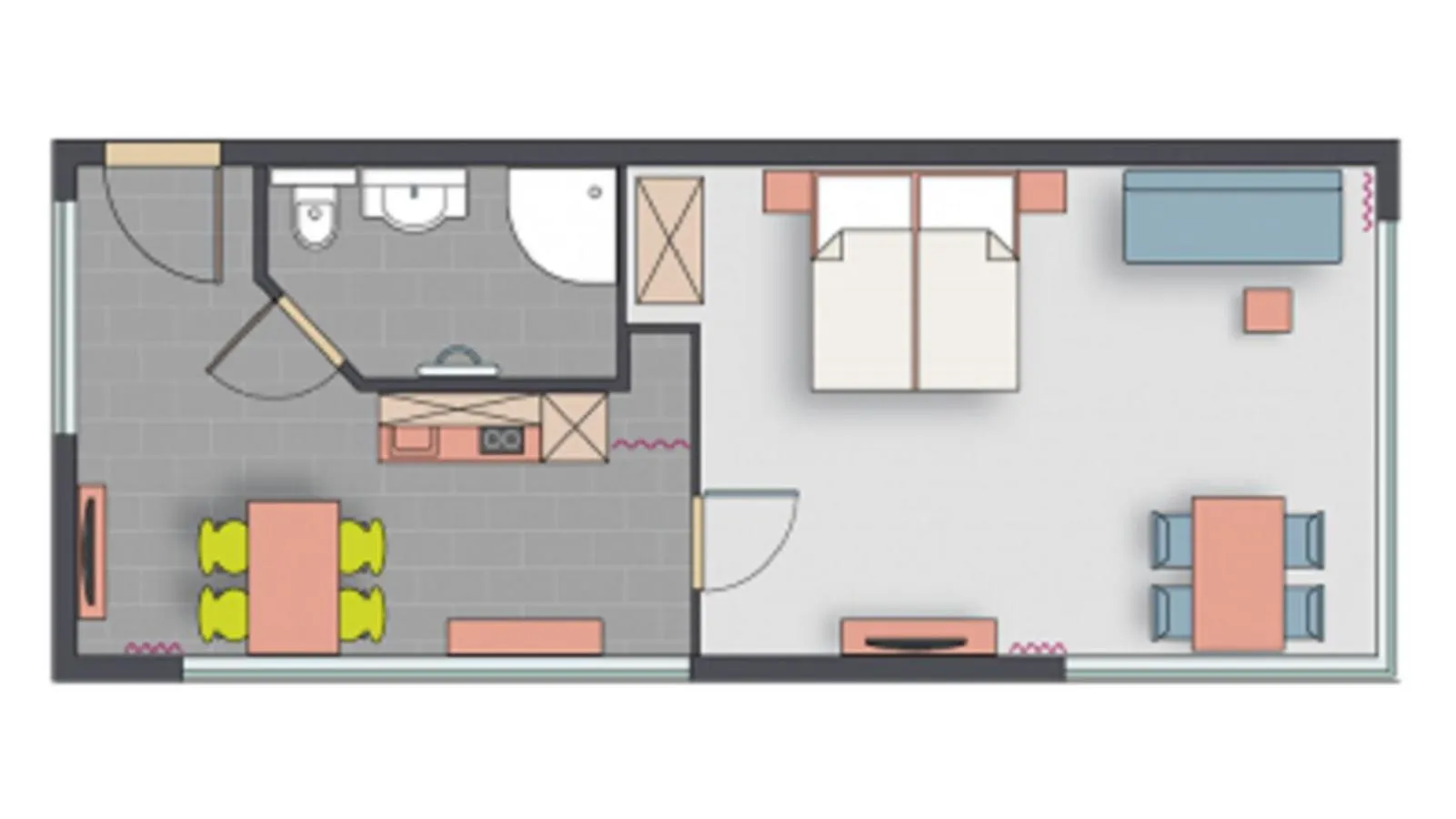 Floor plan in Petul Apart Hotel Am Ruhrbogen