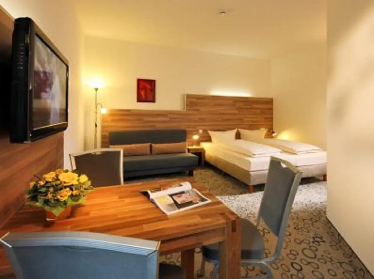 Bed in Petul Apart Hotel Am Ruhrbogen