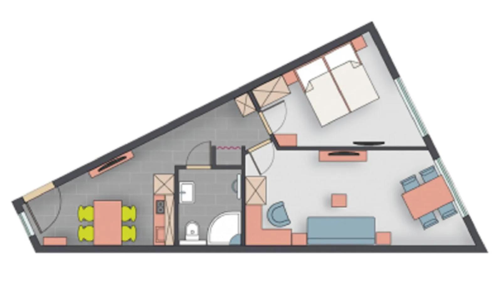 Floor plan in Petul Apart Hotel Am Ruhrbogen