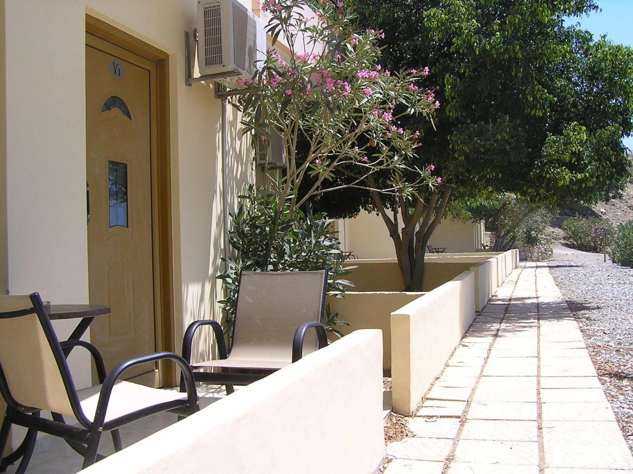 Patio in Sfinias Apartments