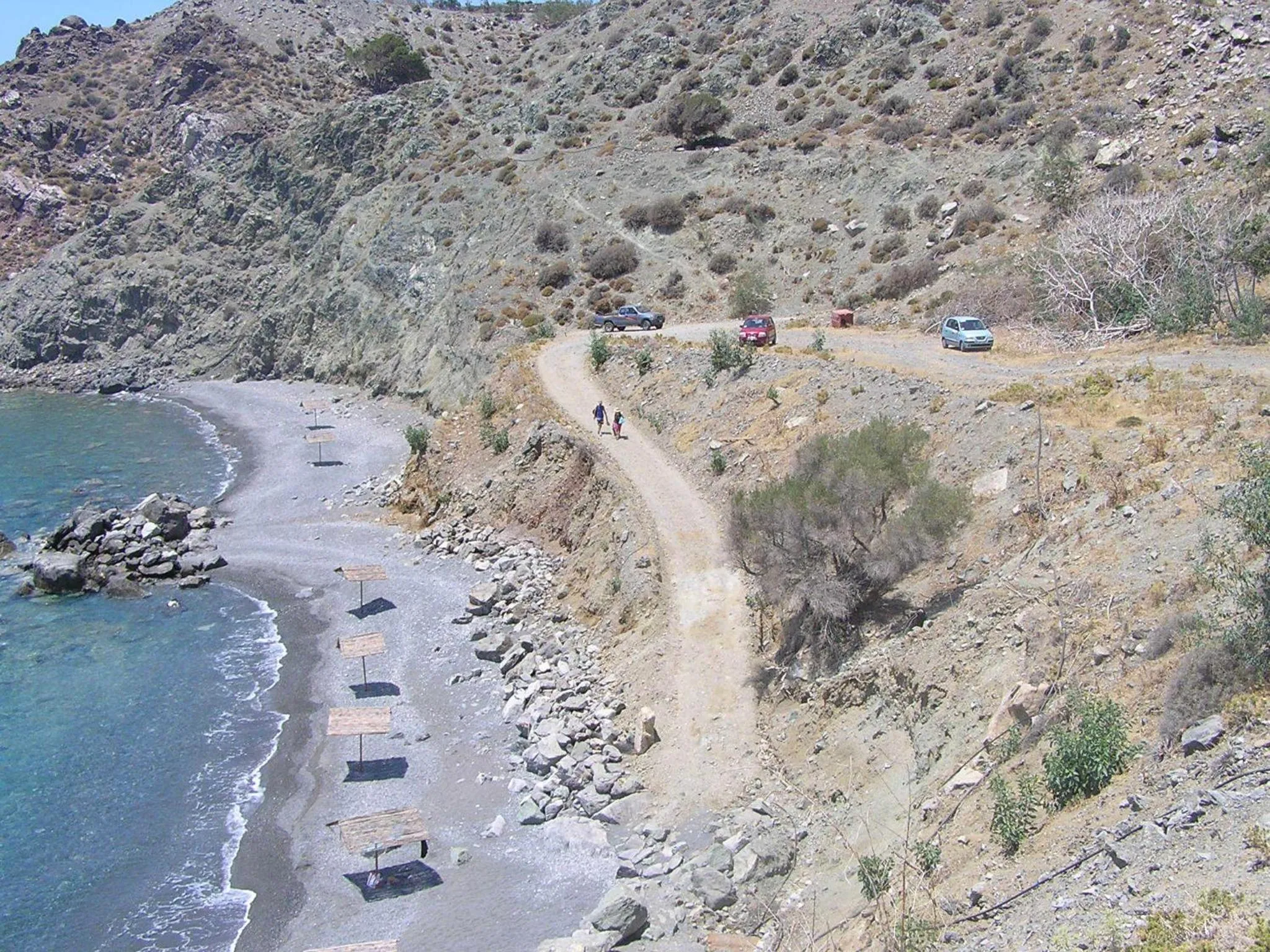Beach in Sfinias Apartments