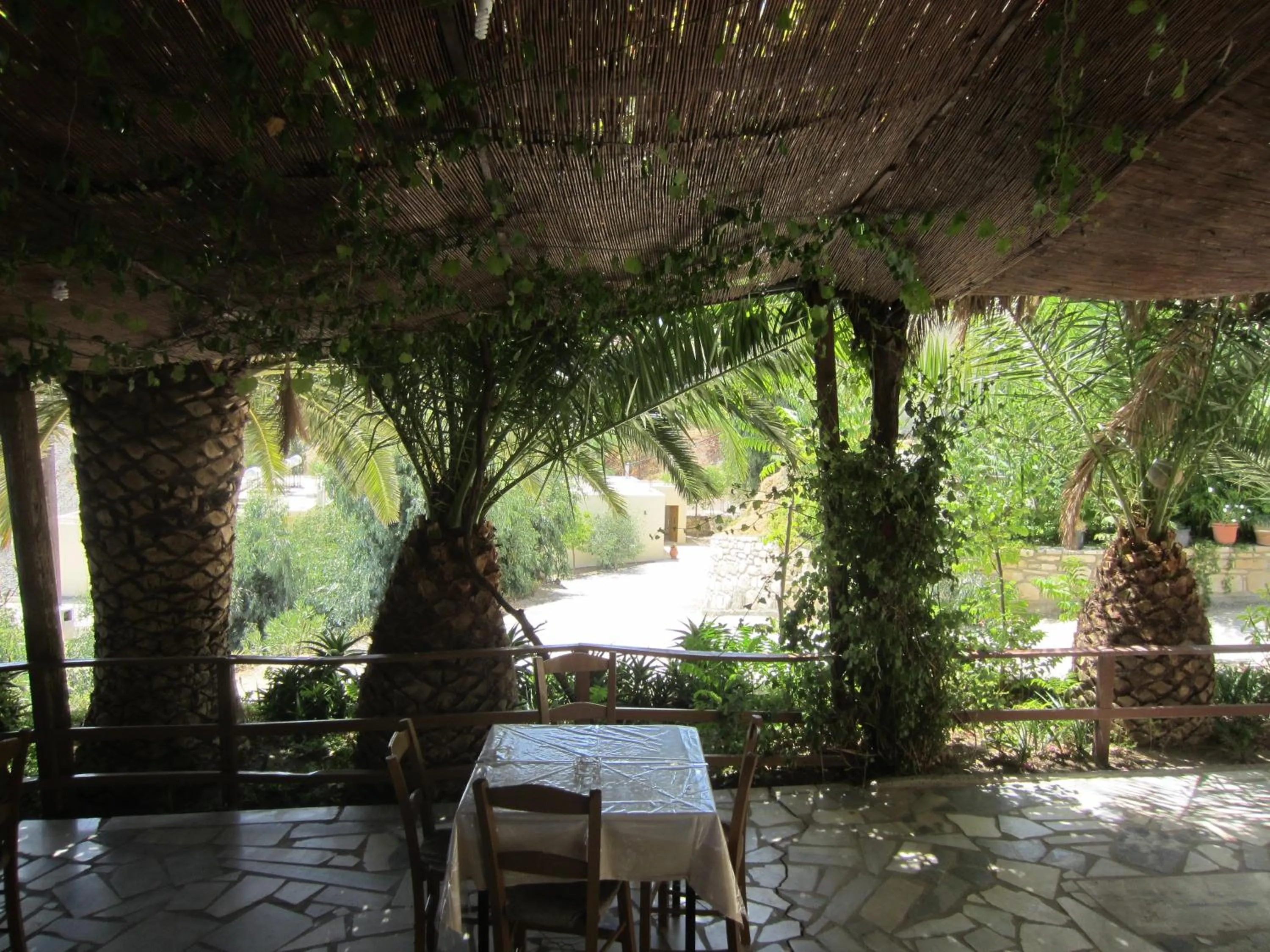 Patio in Sfinias Apartments