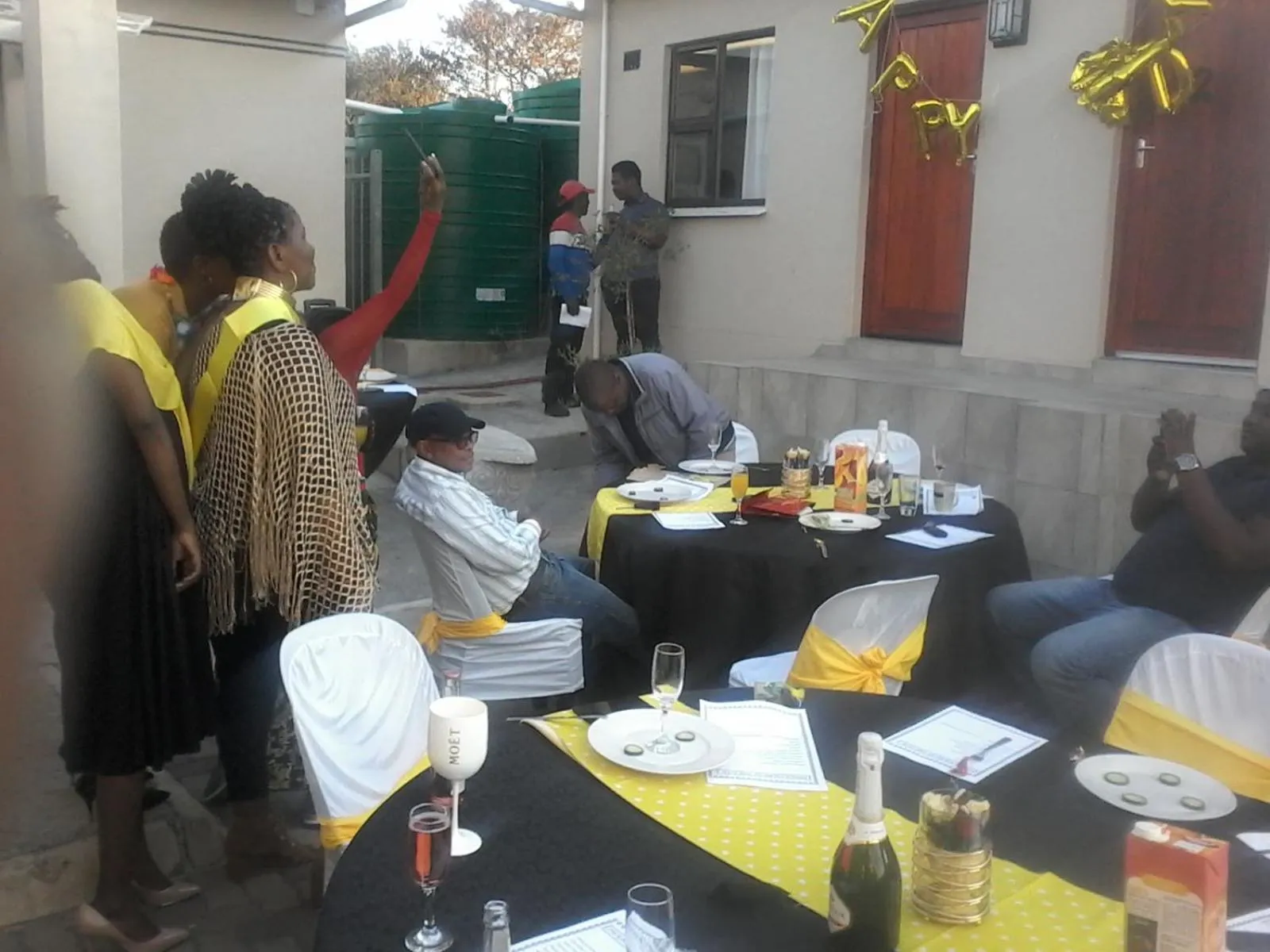 People in Emampingeni lodge