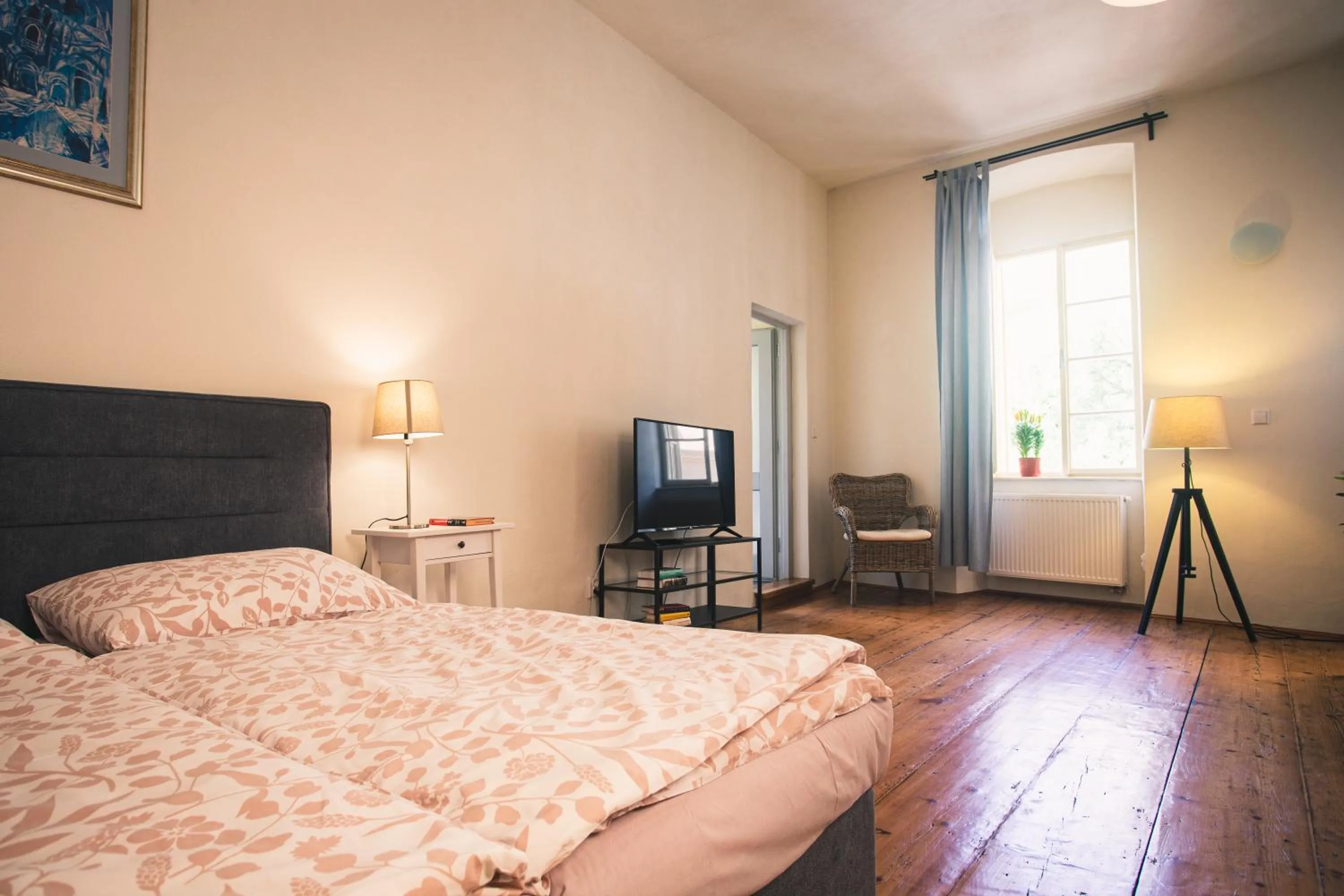 Bed in Downtown Apartments