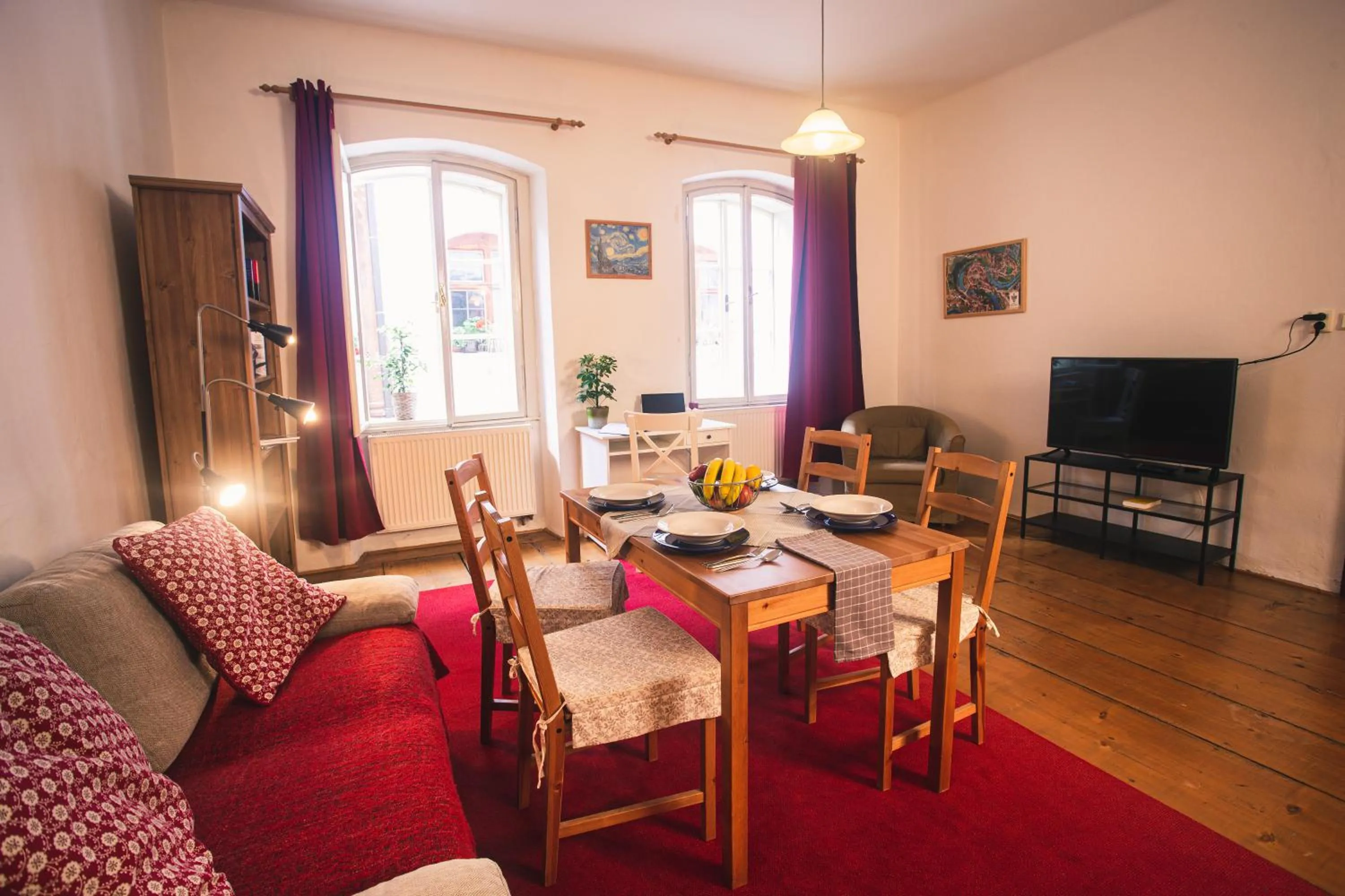 Seating area in Downtown Apartments