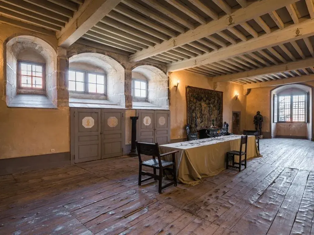 Dining area in Château des Marcilly Talaru Dining area in Château des Marcilly Talaru