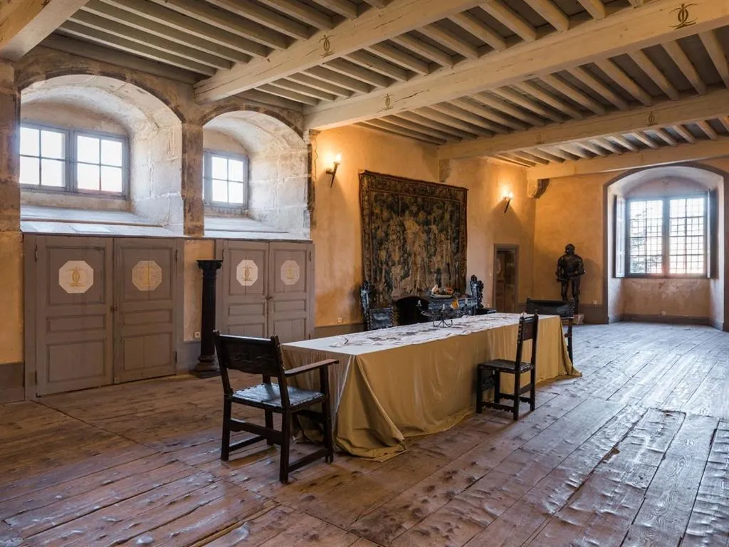 Dining area in Château des Marcilly Talaru